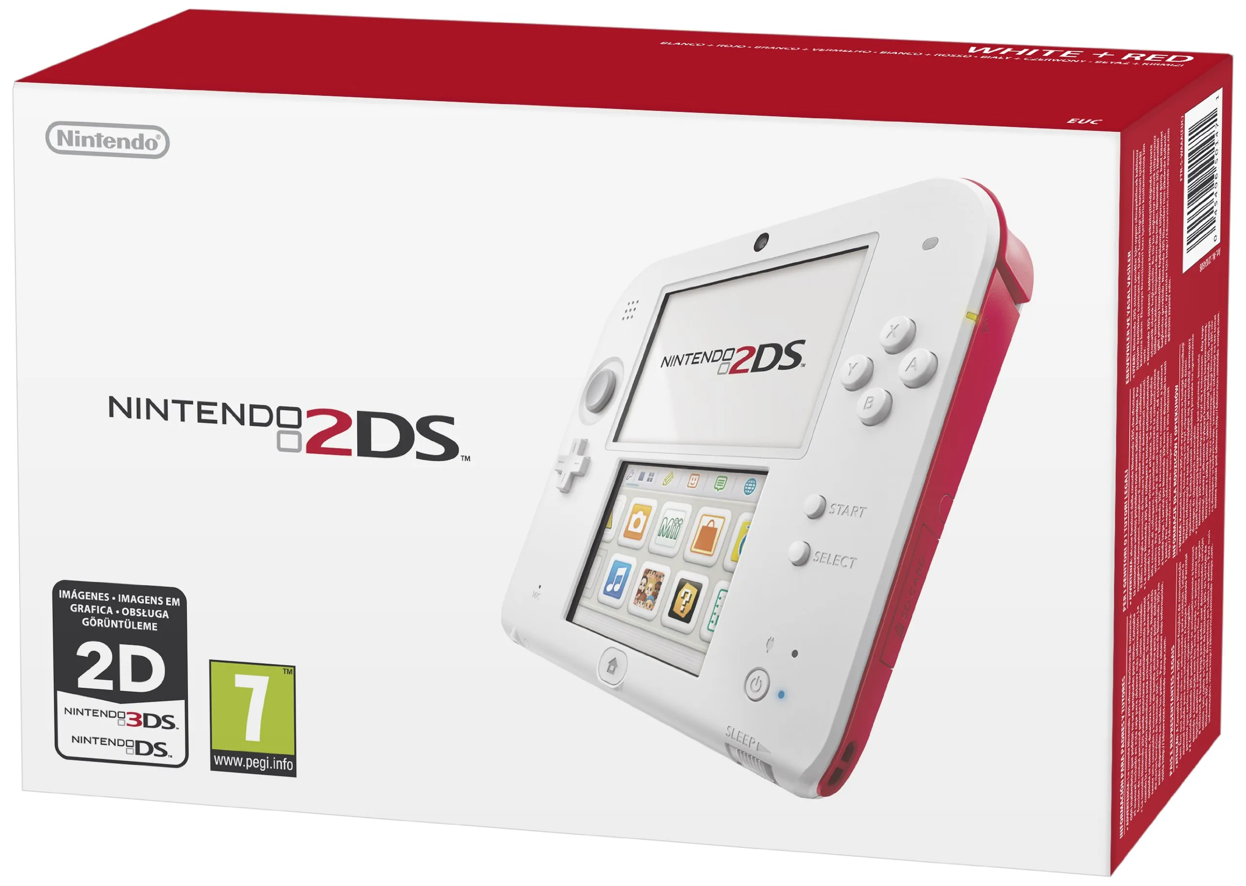 Nintendo 2DS Console - Bianco/Rosso