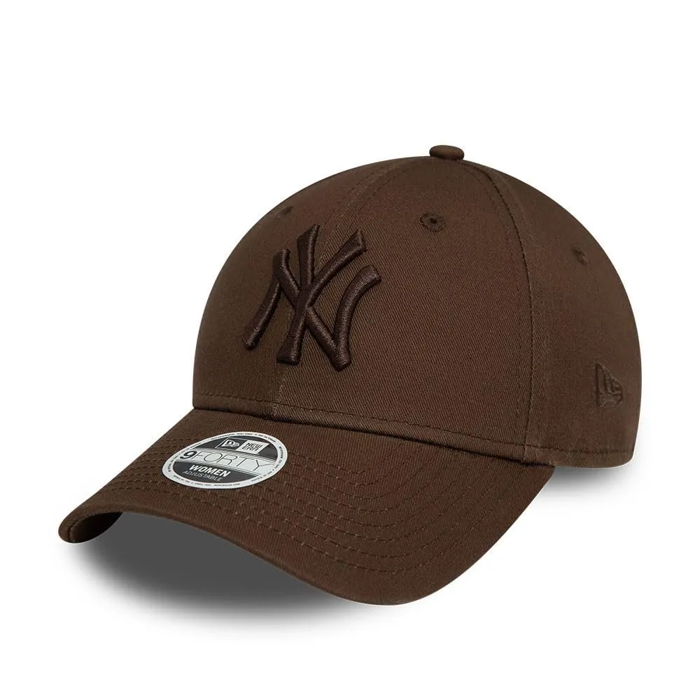New Era New York Yankees MLB League Essential Tonale Marrone 9Forty Berretto Regolabile Donna