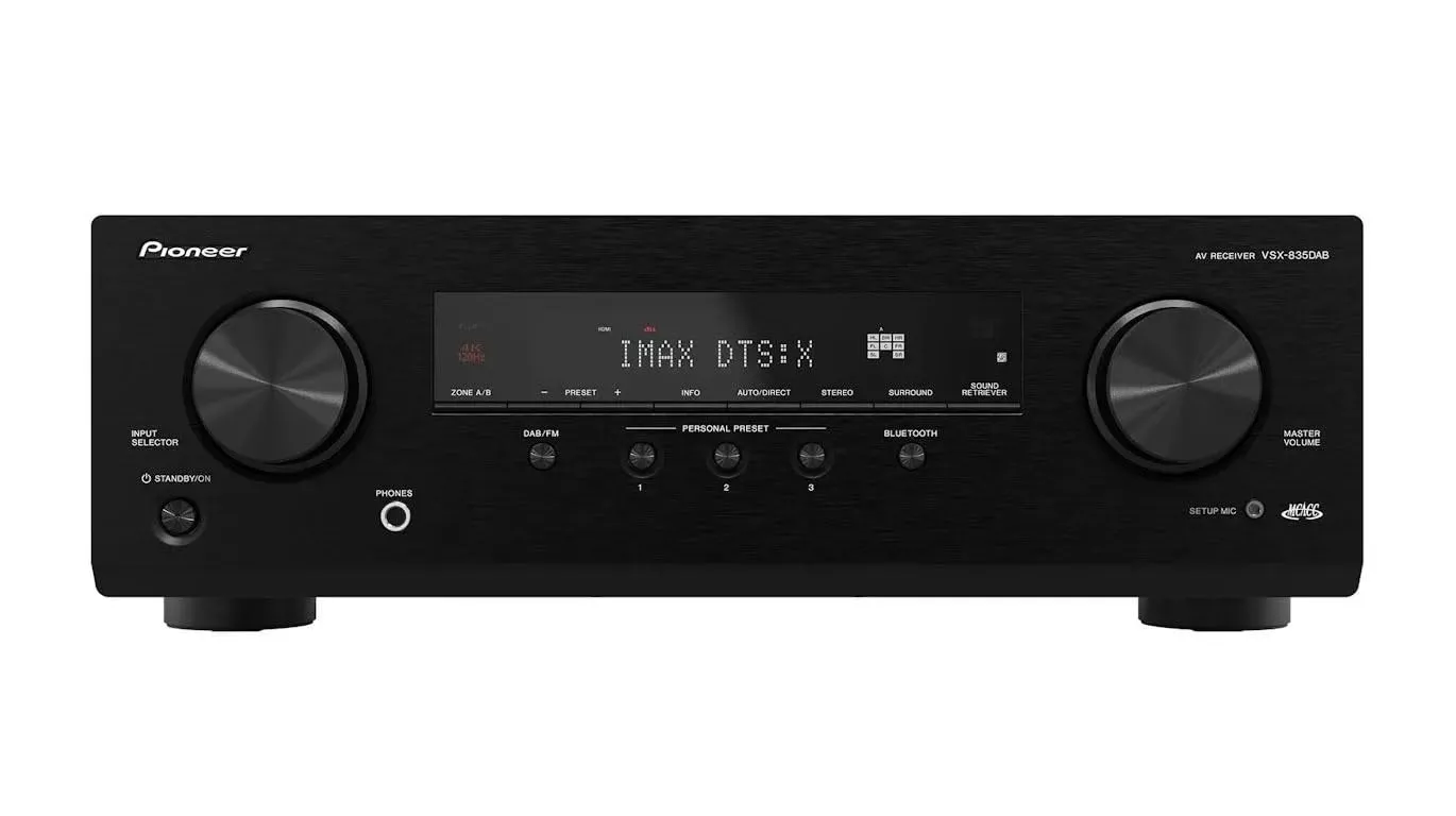 Pioneer VSX-835 Amplificatore AV 8K Ultra HD, 7.2 Canali, Dolby Atmos, Nero