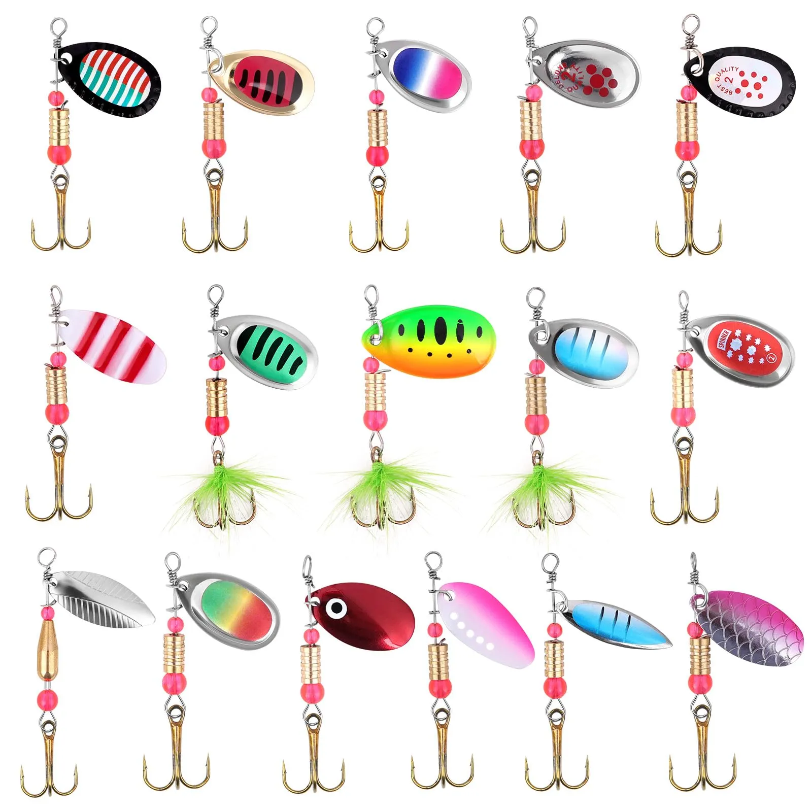 Vicloon Cucchiaini da Pesca: Kit Completo per la Pesca di Successo