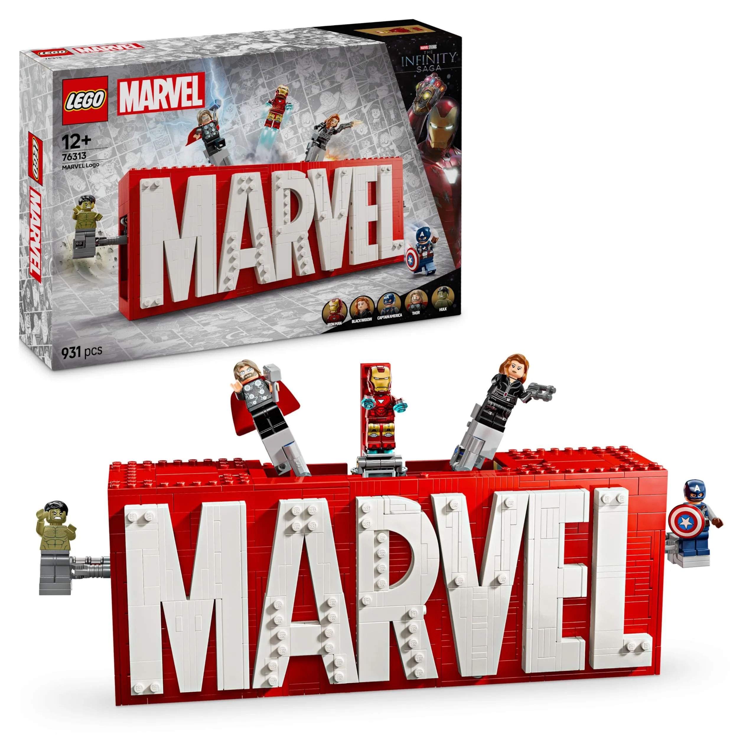 LEGO Marvel Logo e Minifigure