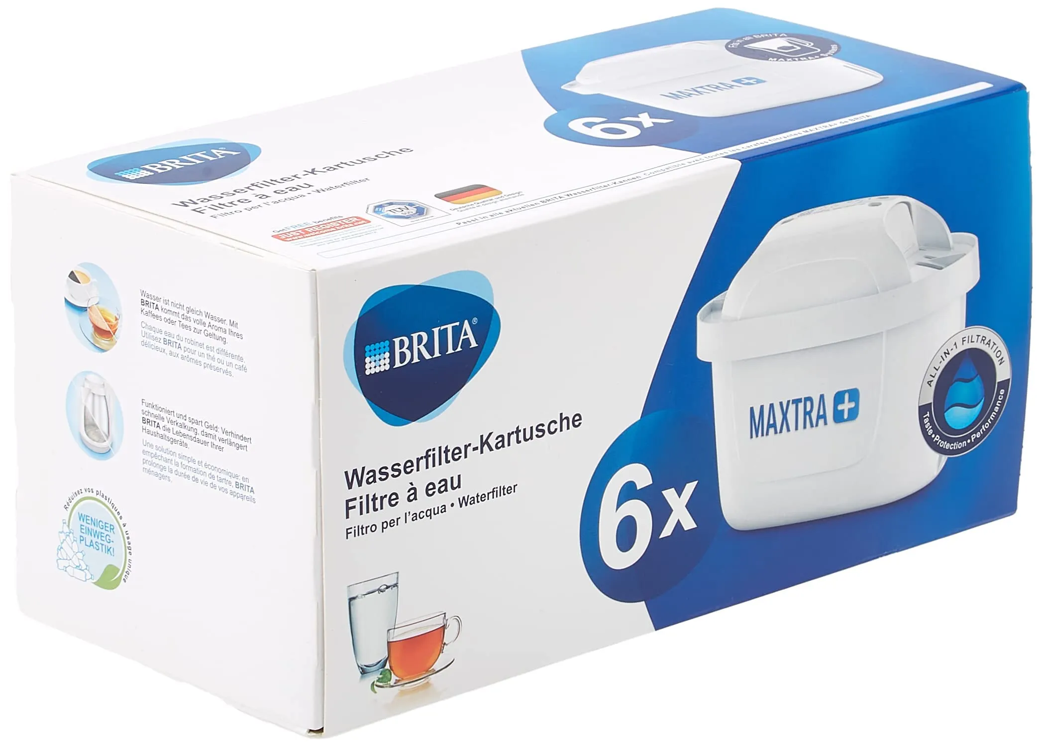 BRITA Filtro Acqua MAXTRA+ - Confezione da 6 Cartucce Filtranti