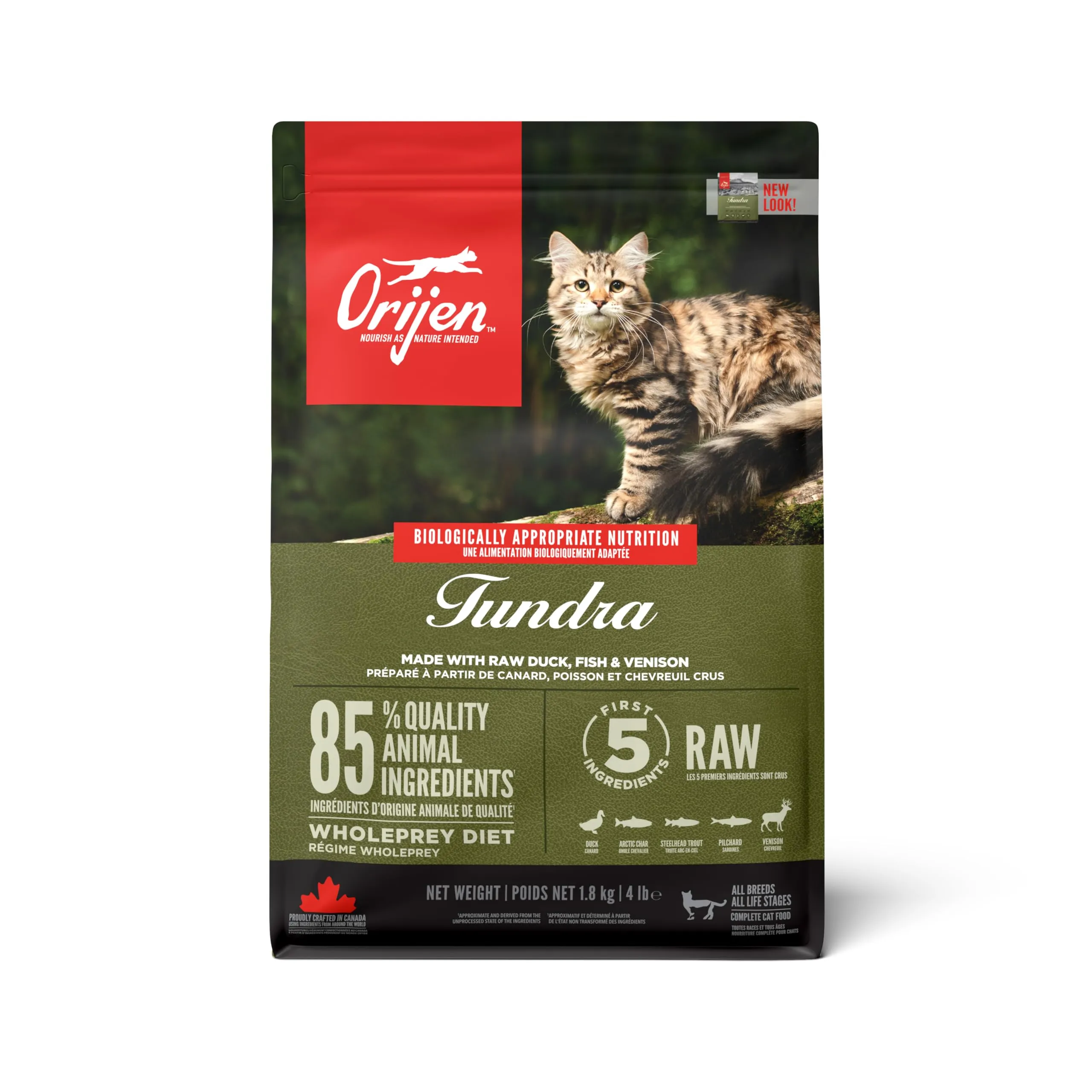 Orijen Fit & Trim Cibo per Gatto Adulto, Sacco, 1.8 kg