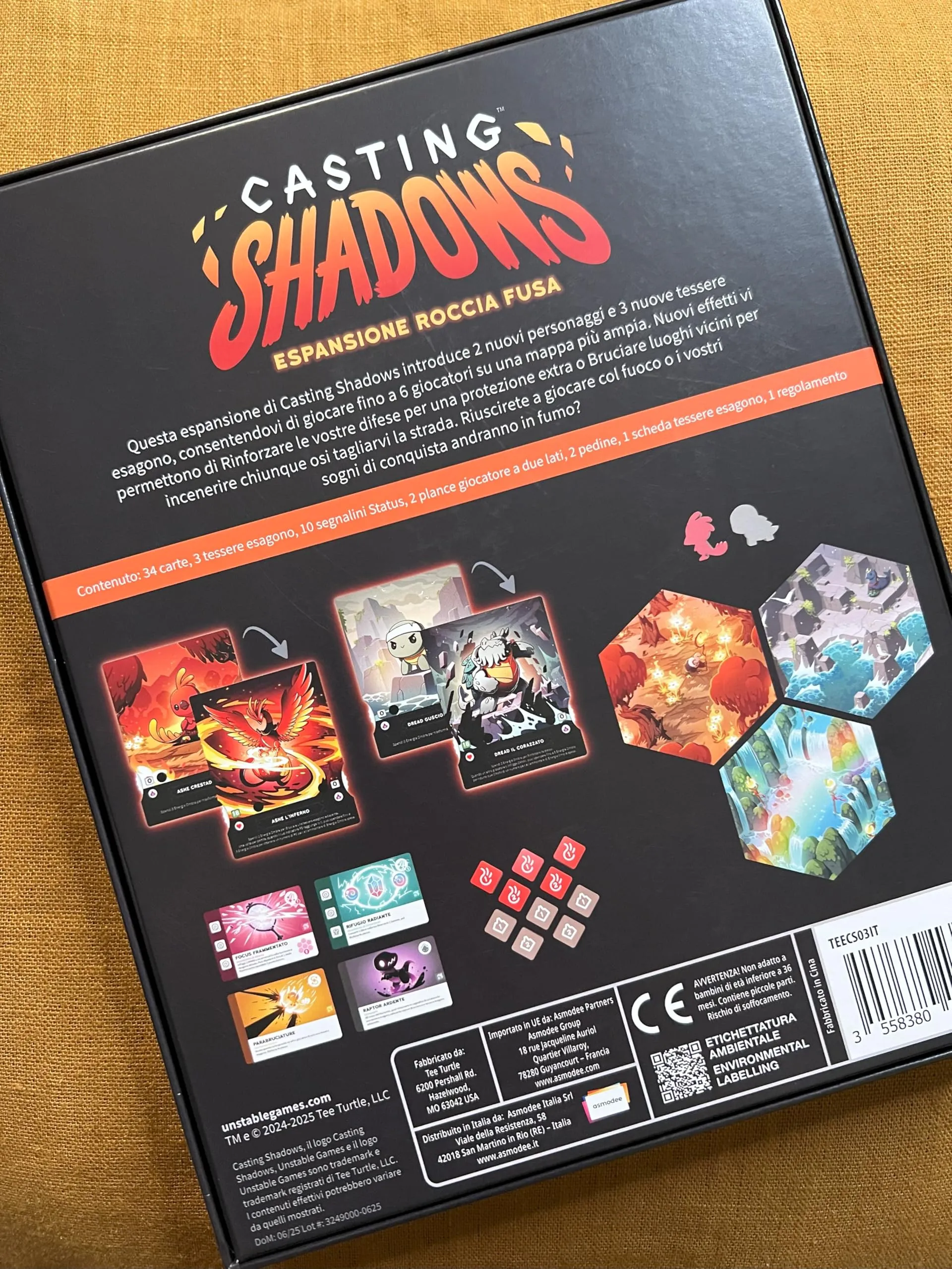 Asmodee Casting Shadows Roccia Fusa, Espansione Gioco da Tavolo