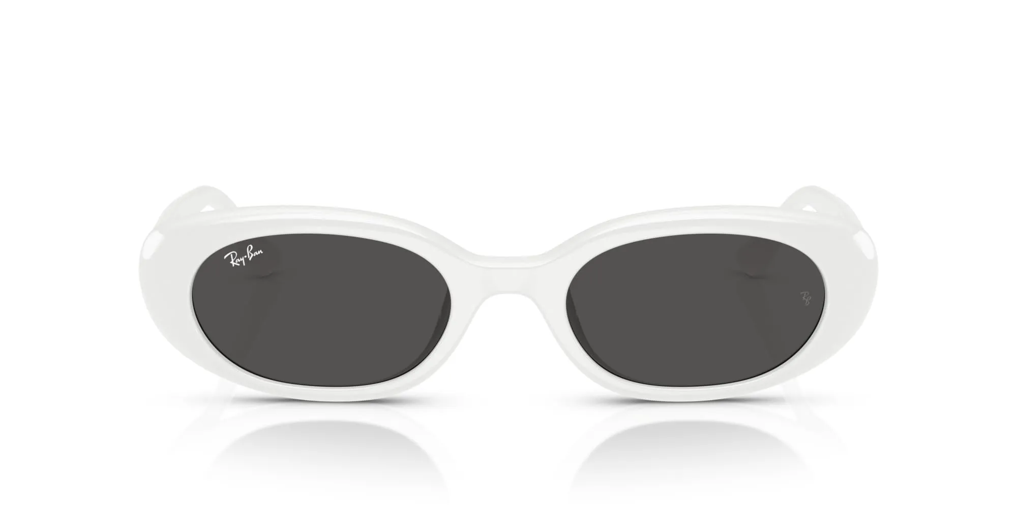 Ray-Ban RB4441D Occhiali da Sole Unisex Bianco/Marrone Scuro