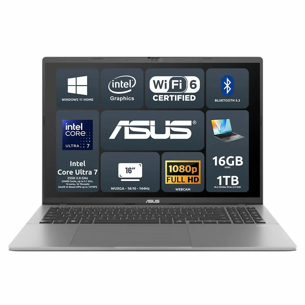 ASUS Vivobook S16 S3607CA - Notebook 16" Intel Core Ultra 7, 16GB RAM, 1TB SSD