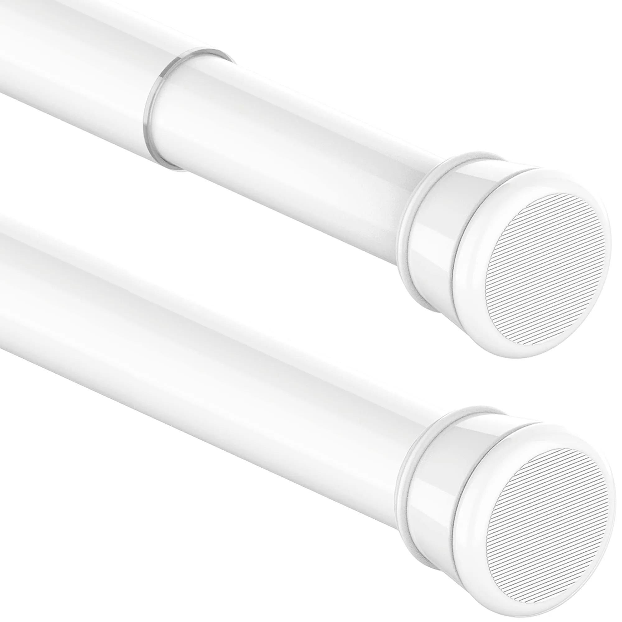 Bastone Tenda a Pressione Senza Forare Estensibile 73-145cm, Diametro 25mm, Bianco