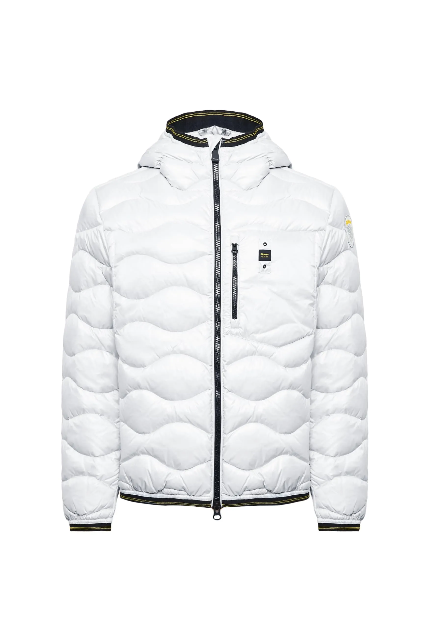 Blauer Piumino Ondulato Wave Bianco