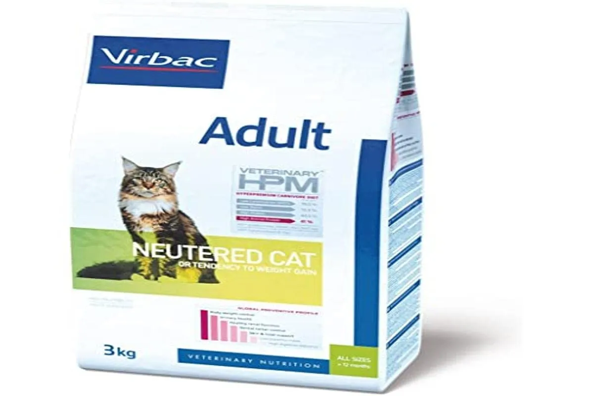 Virbac Vet HPM Cat Adult Neutered - Alimento Completo per Gatti Sterilizzati