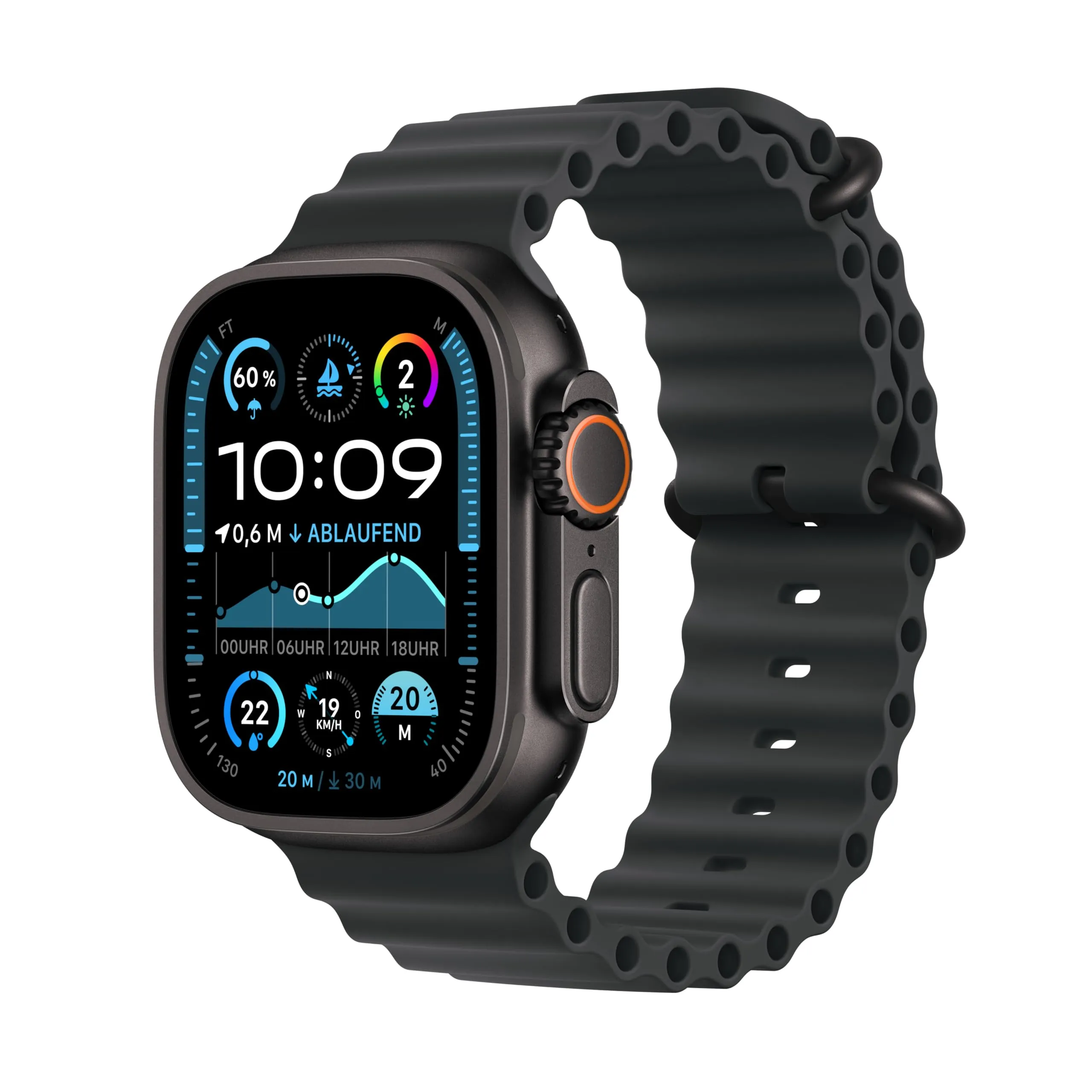 Apple Watch Ultra 2 49mm GPS+Cellular Titanio Ocean Nero/Nero
