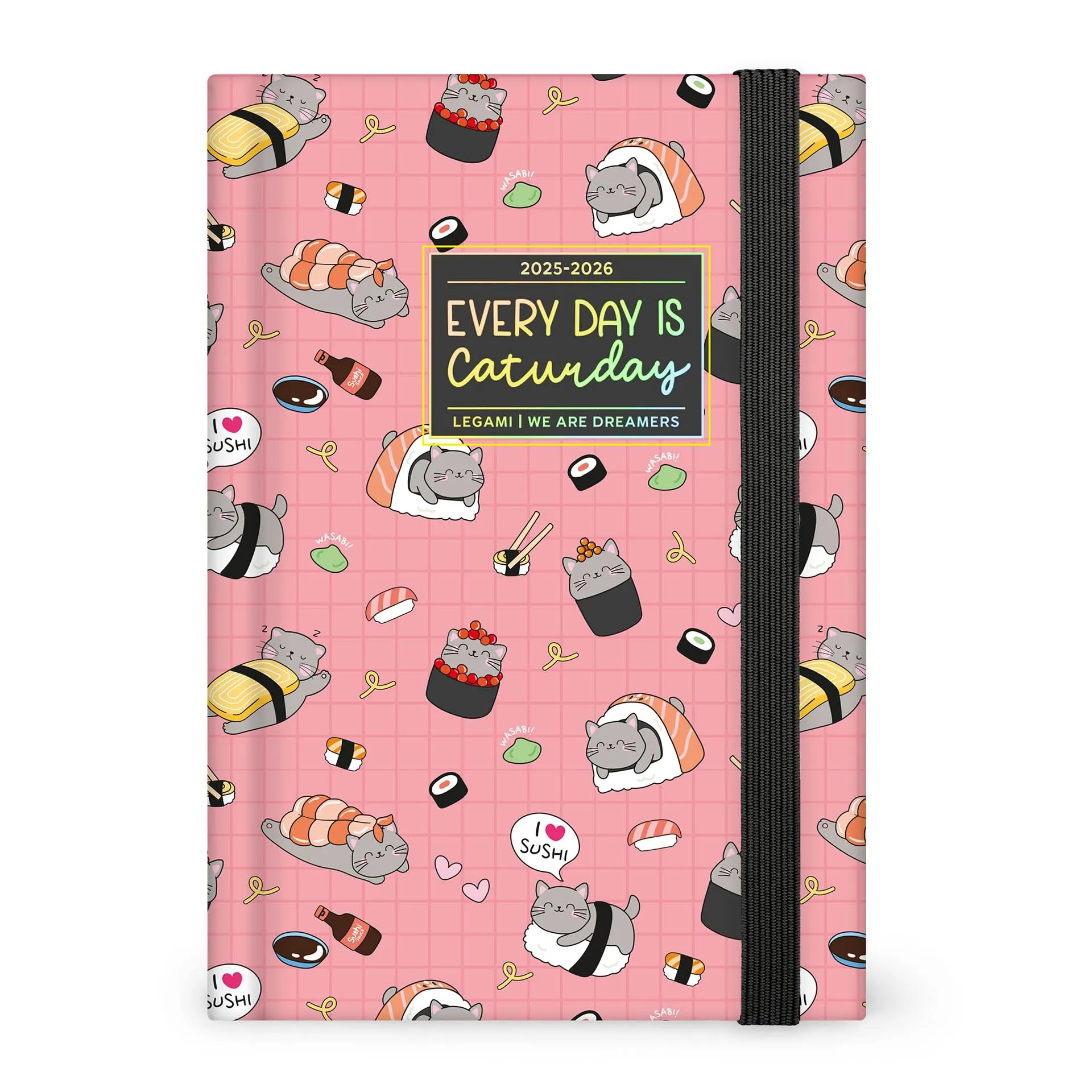 Legami - Agenda Giornaliera Fotografica 2025-2026 Sushi Cat