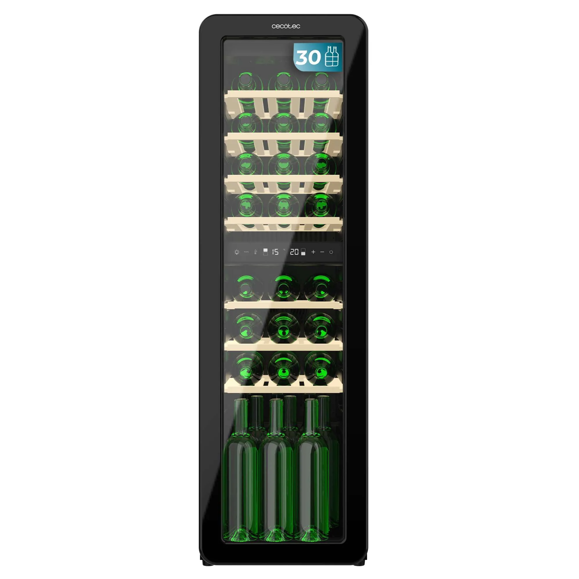 Cecotec Cantina da Vino Bolero GrandSommelier Origin Duo 30 Hit Black