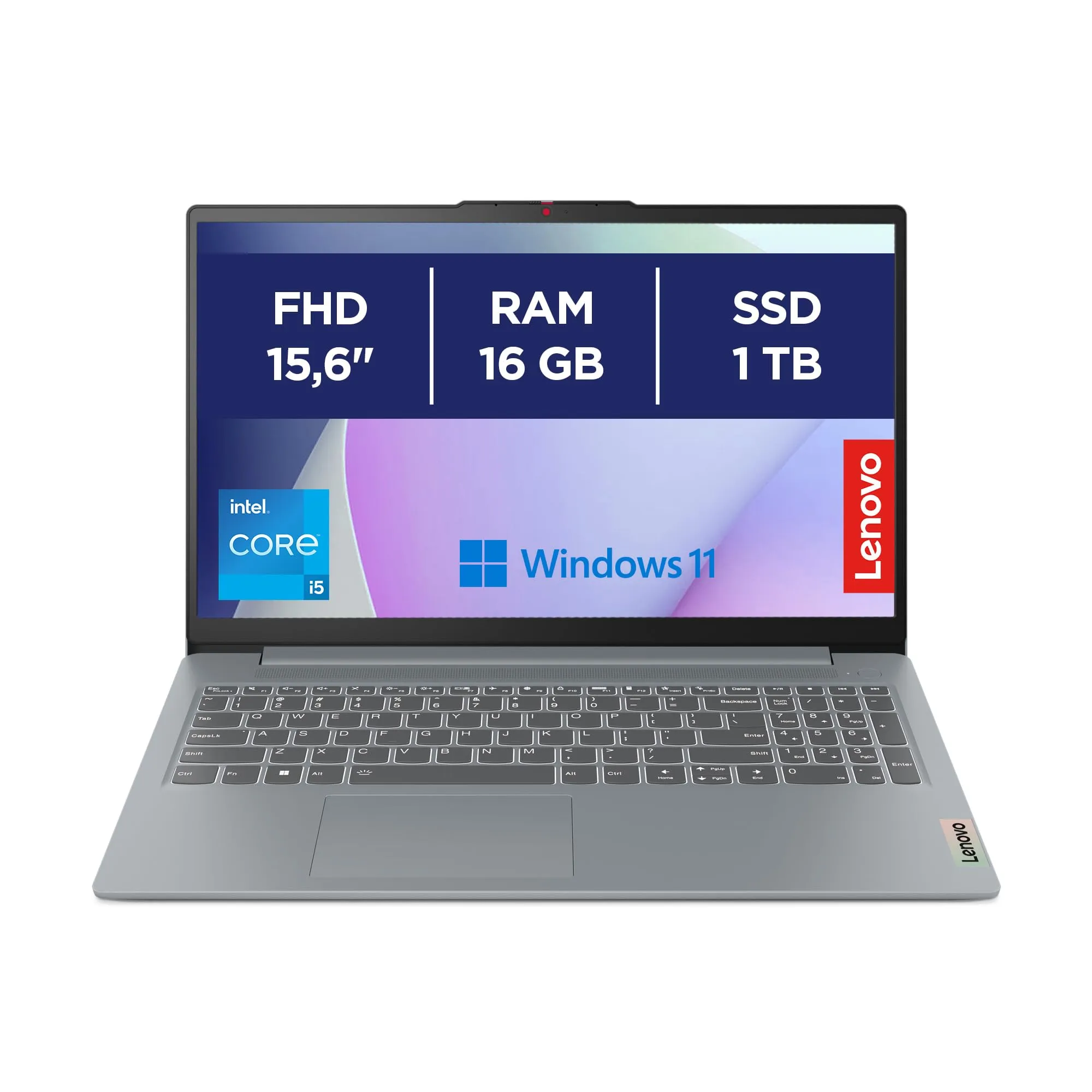 Lenovo IdeaPad Slim 3 - Notebook 15.6" FHD, Intel Core i5, 16GB RAM, 1TB SSD, Windows 11 Home