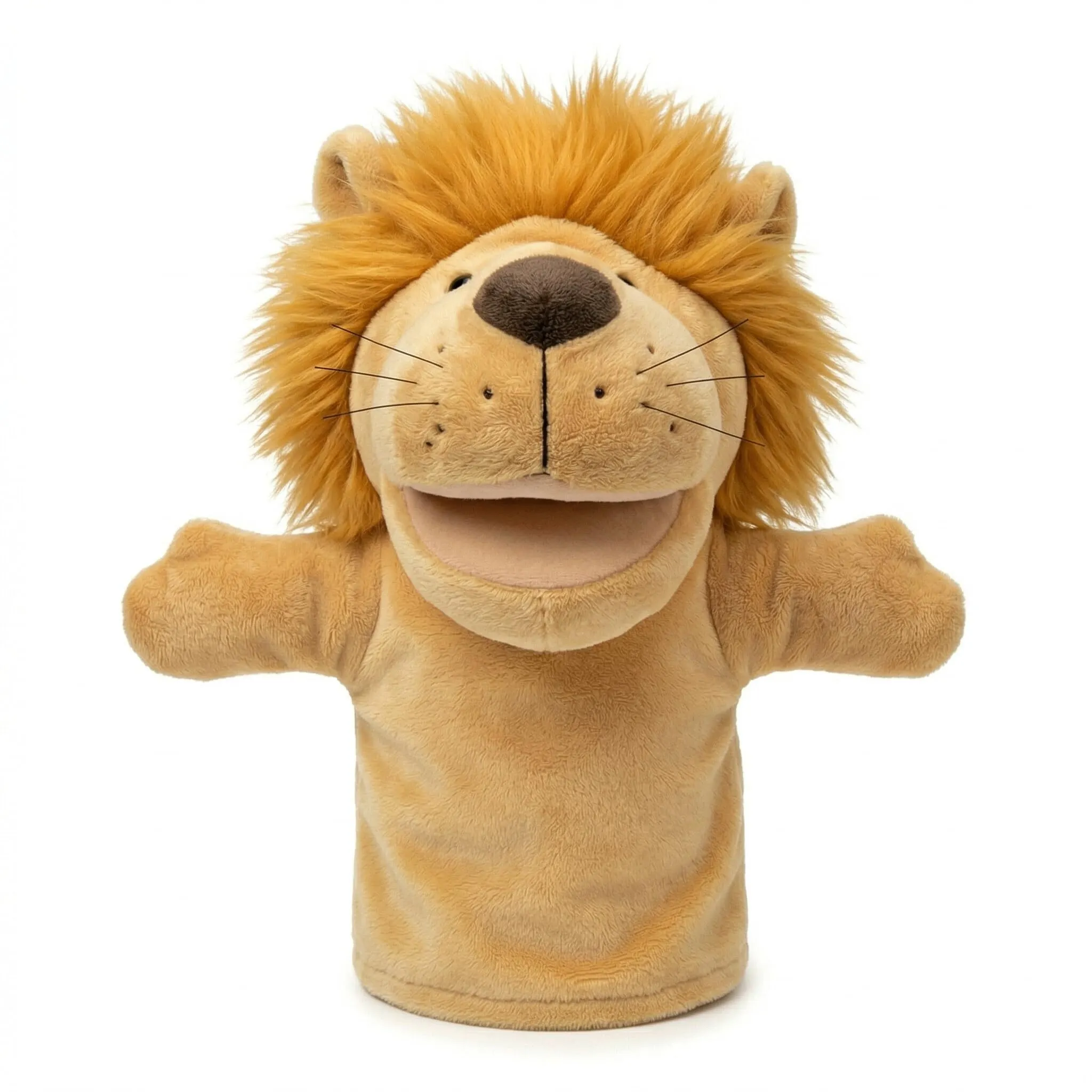 LOMTRATS Marionette a Mano Animali - Set Lupo Leone per Bambini