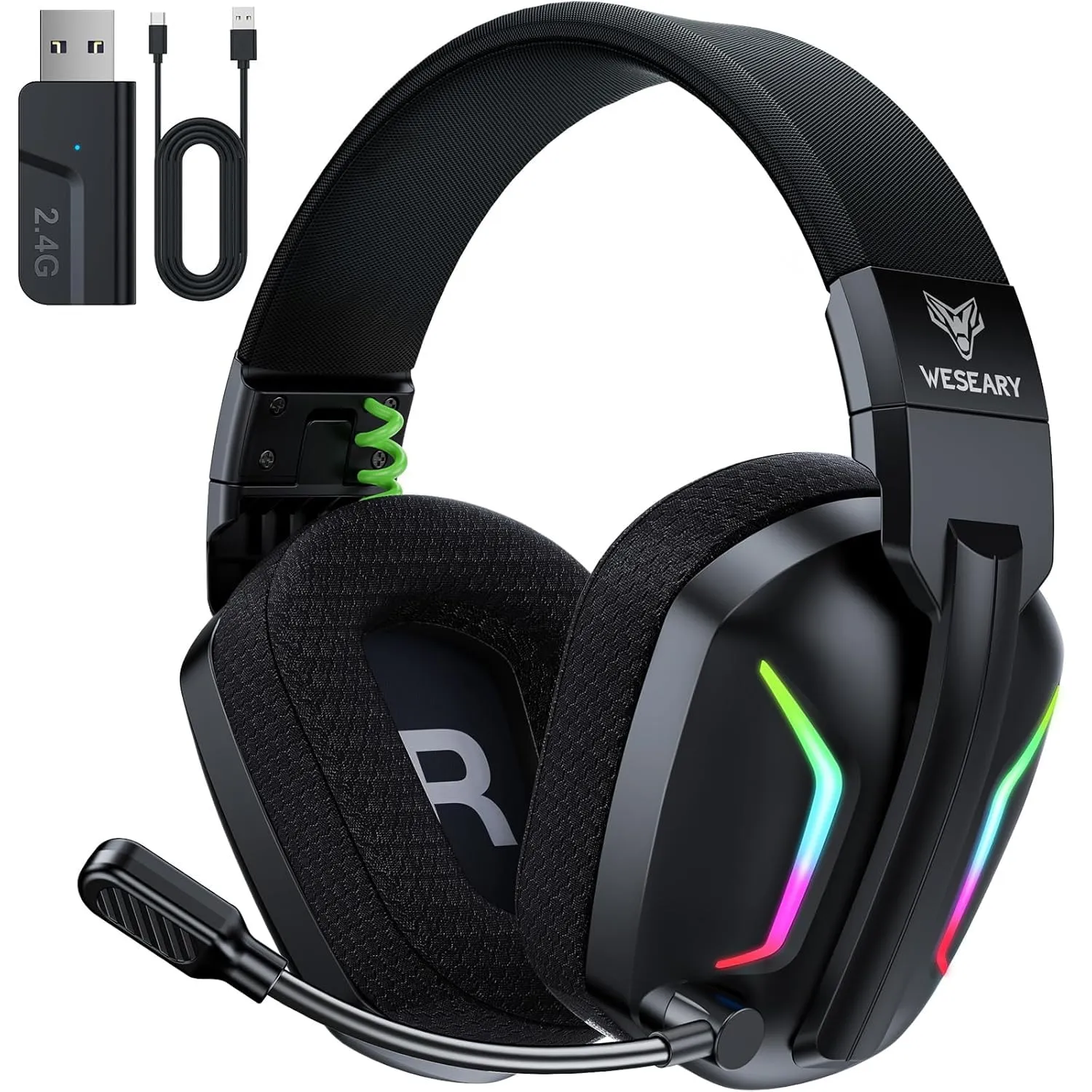 WESEARY WG1 Cuffie Gaming Wireless