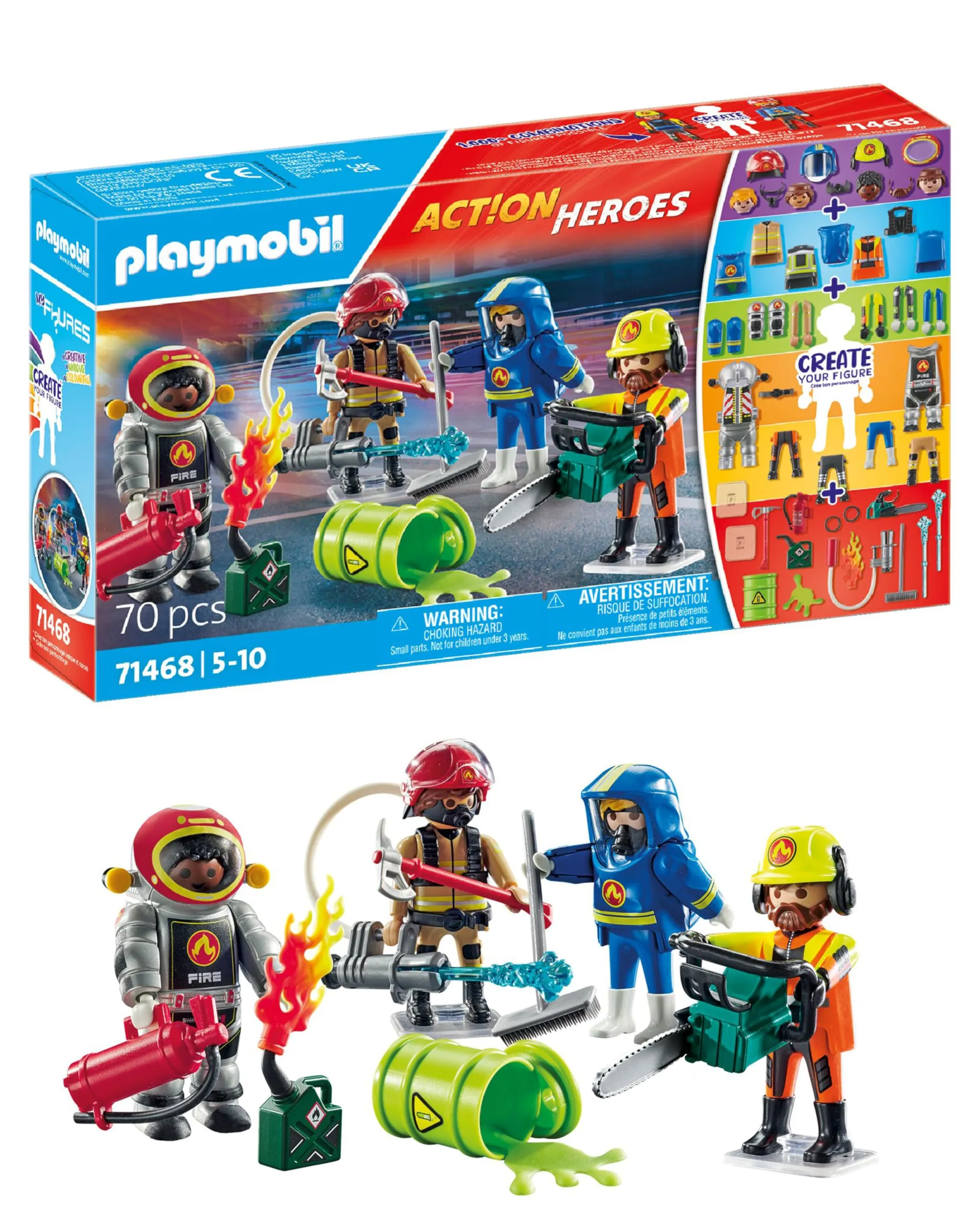 PLAYMOBIL Action Heroes 71468 My Figures: Pompieri