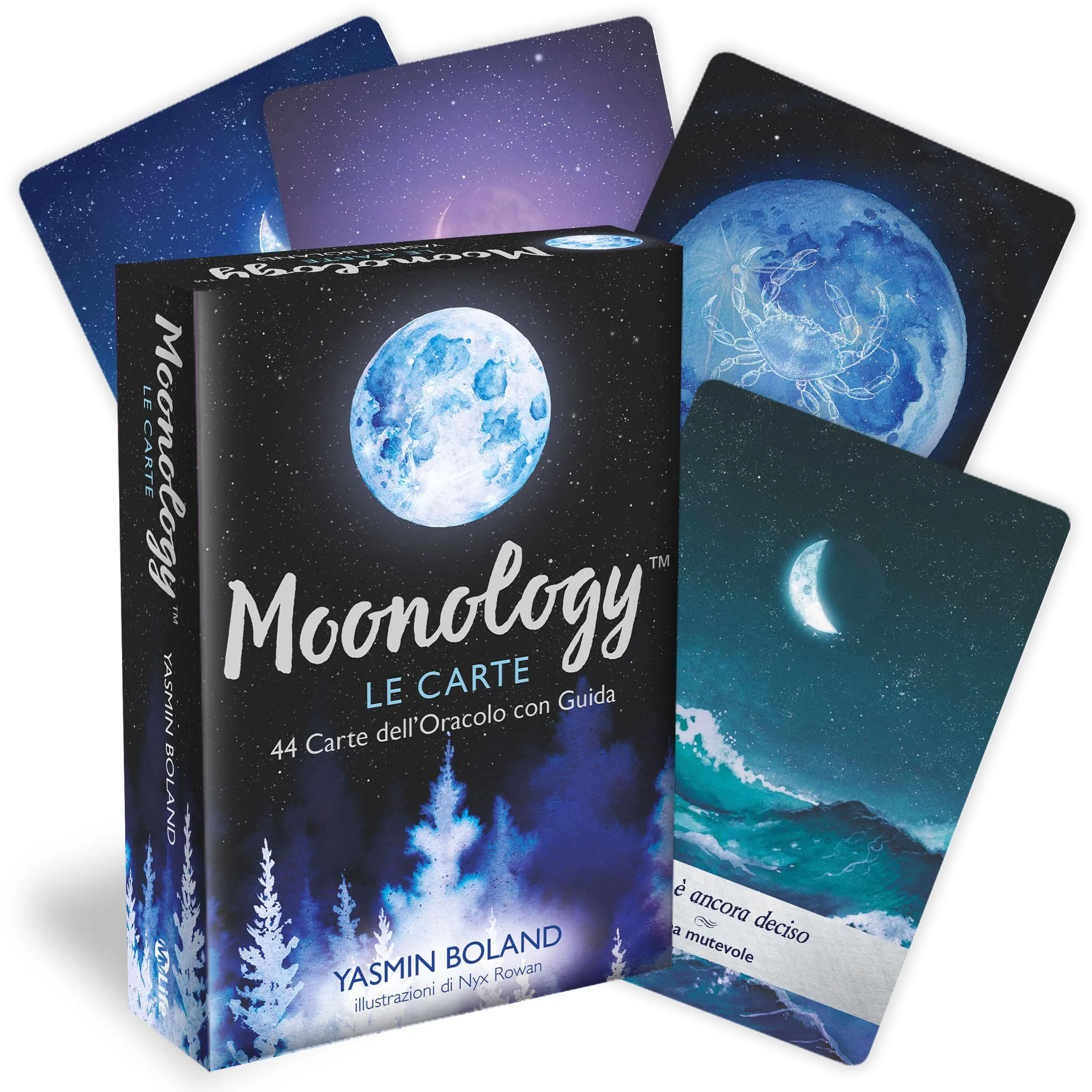 Moonology: 44 Carte dell'Oracolo con Guida a Colori per Connettersi con le Fasi Lunari