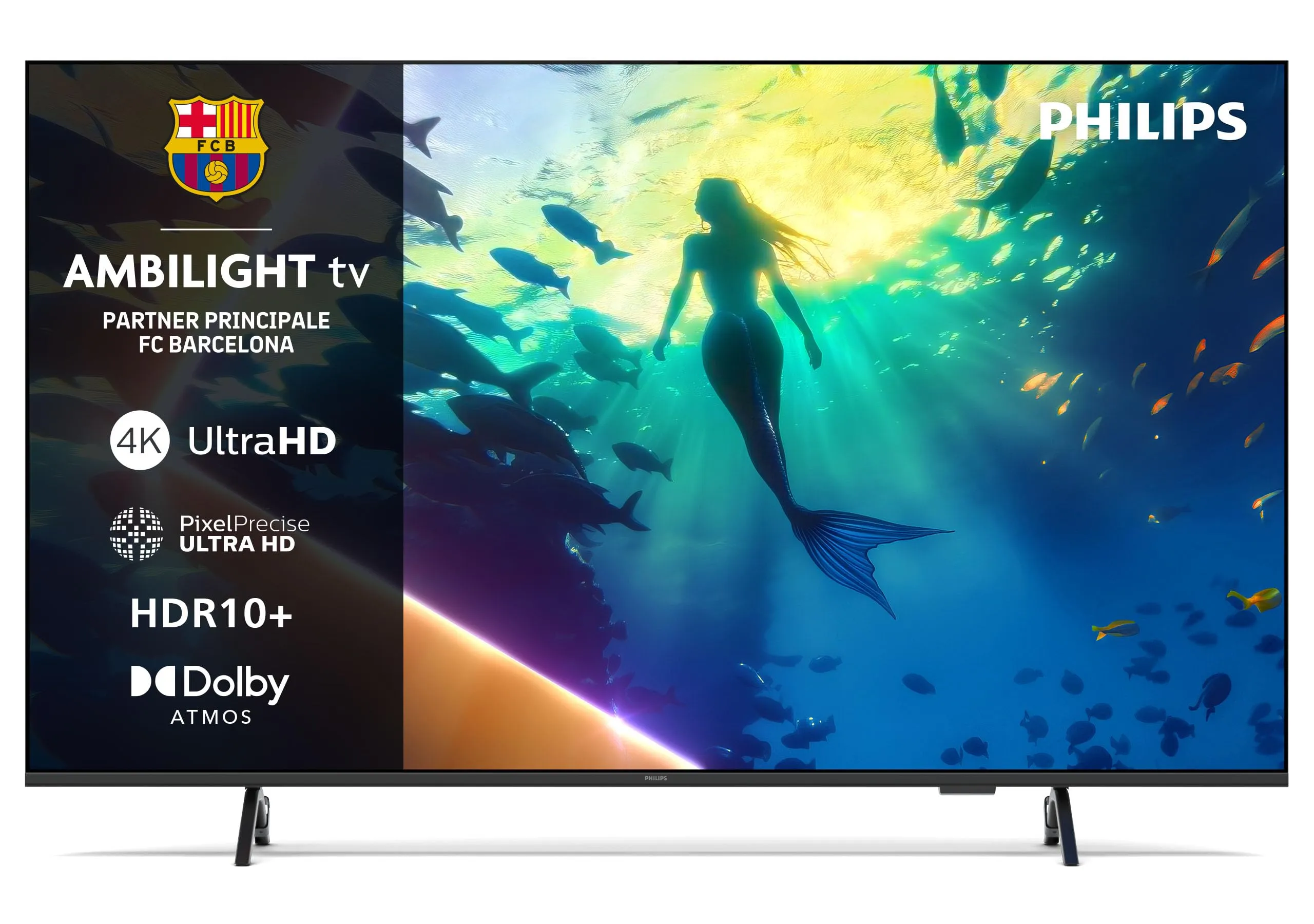 Philips Ambilight 55PUS8010 - Smart TV LED 4K 55" con Ambilight e piattaforma Titan OS