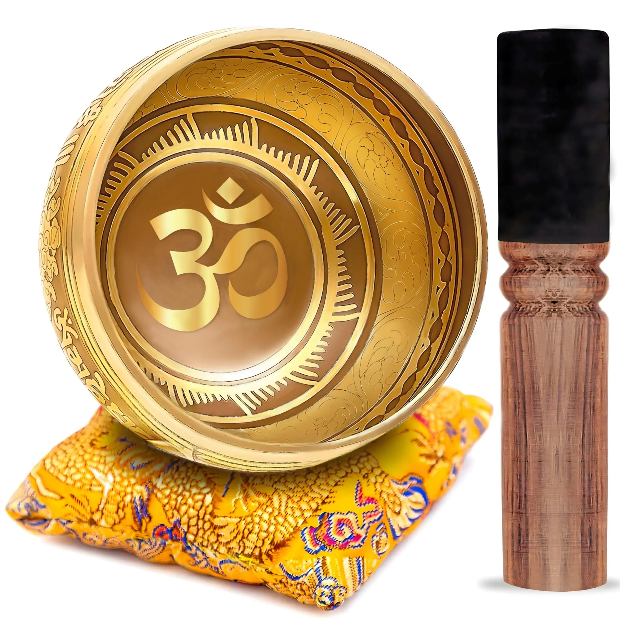 Himalayan Bazaar - Set Campana Tibetana 10 cm per Meditazione e Guarigione Chakra