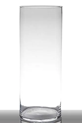 INNA-Glas Vaso da Pavimento Sansa Cilindro Trasparente 50cm
