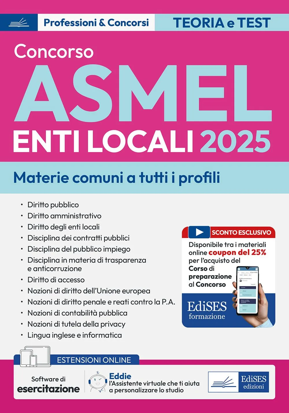 Concorso ASMEL Enti Locali 2025: Manuale e Quesiti Materie Comuni