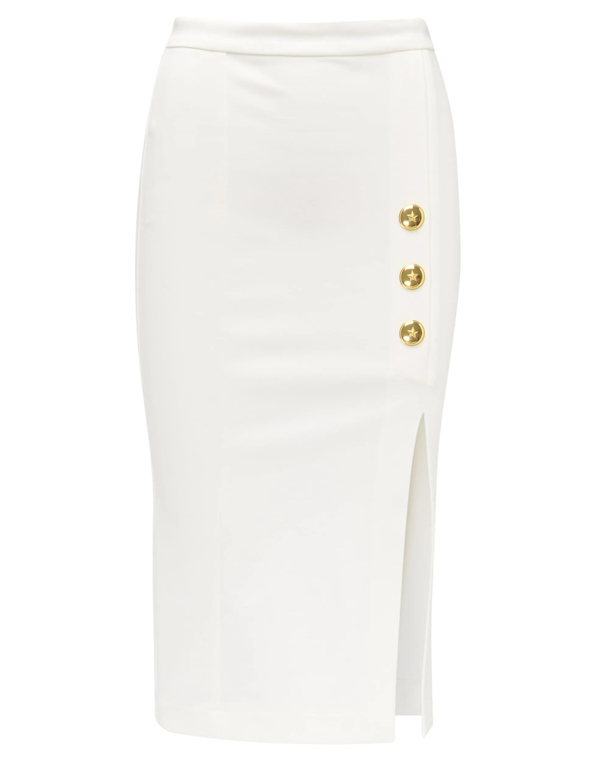 Gonna Giardiniera Pinko Bianca in Viscosa Tecnica