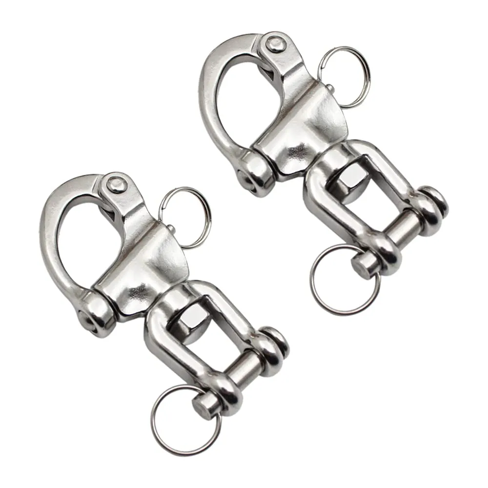 Pamtns Moschettone Girevole in Acciaio Inox 316 (2 Pezzi)