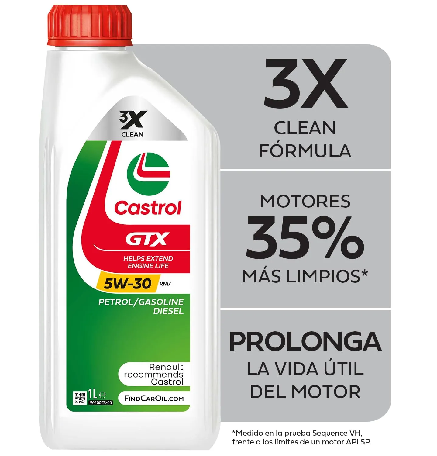 Castrol GTX 5W-30 RN17 Olio Motore 1L