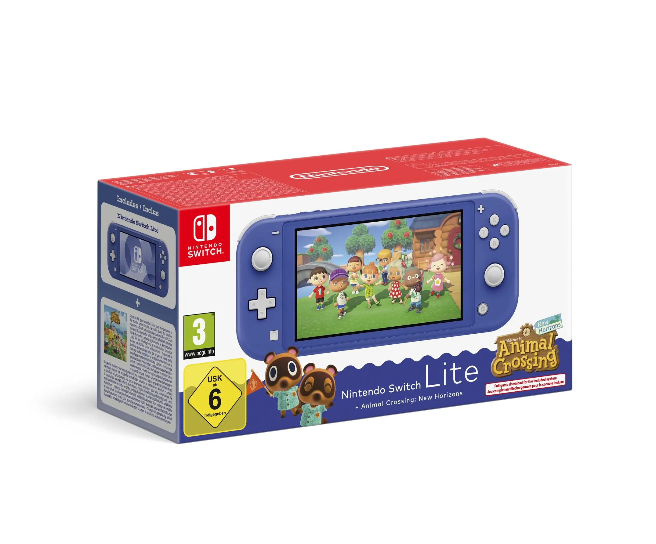 Nintendo Switch Lite Blu + Animal Crossing: New Horizons