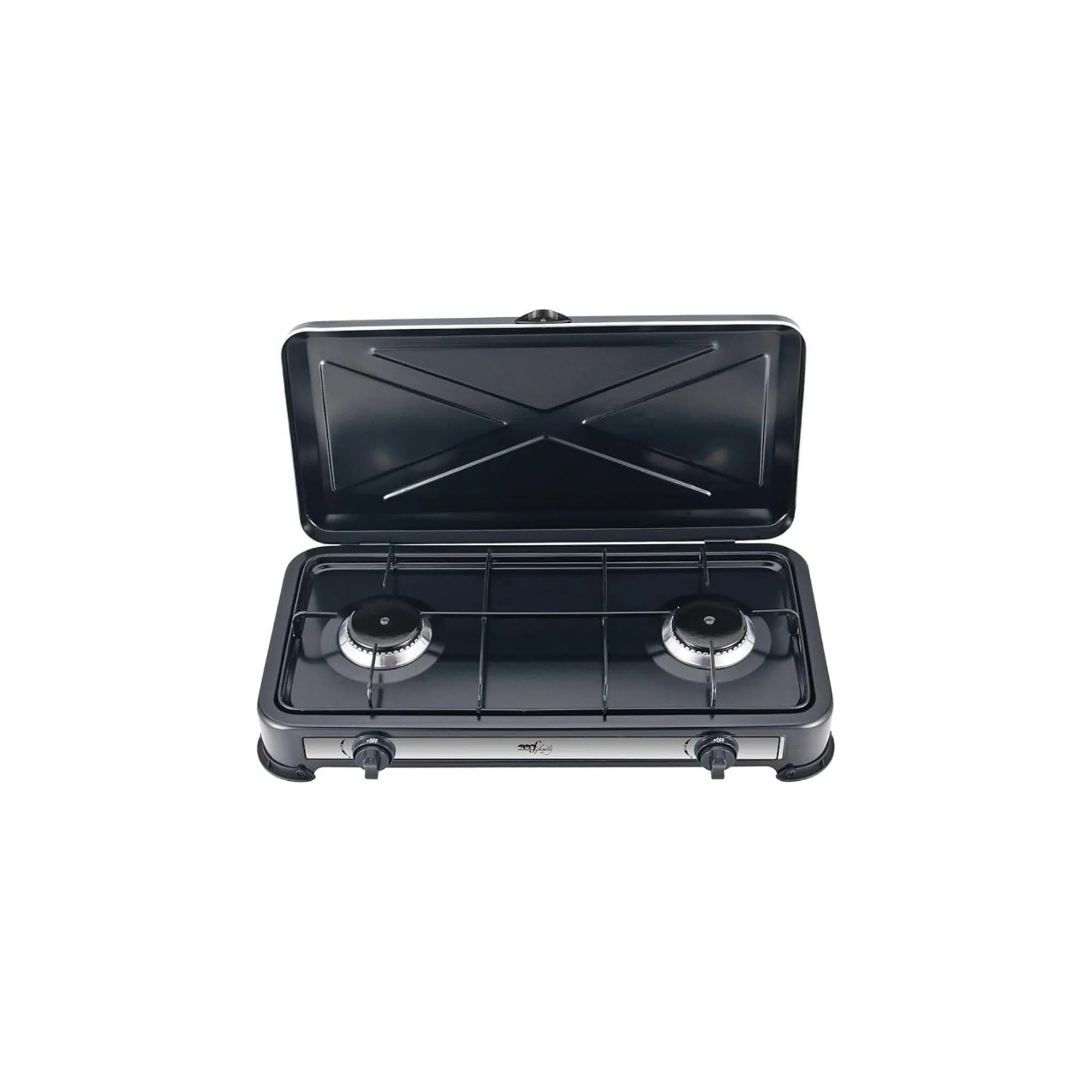 Melchioni Family Minerva 2 - Fornello a Gas Portatile a 2 Fuochi