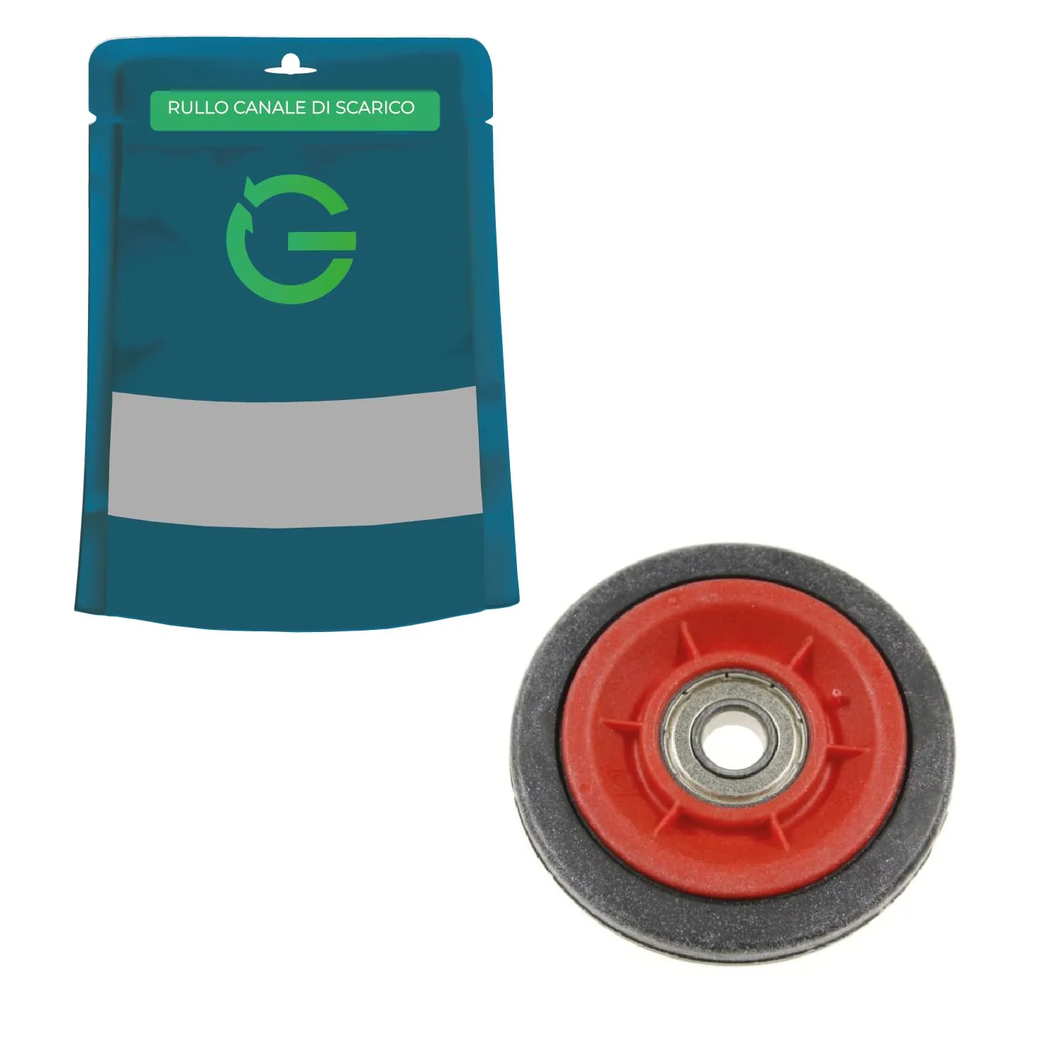 G GRIMALDI Rullo Supporto Laterale Antivibrazione per Asciugatrice Compatibile Electrolux 8077877028 Zanussi Rex | Staffa con Guarnizioni Ricambio