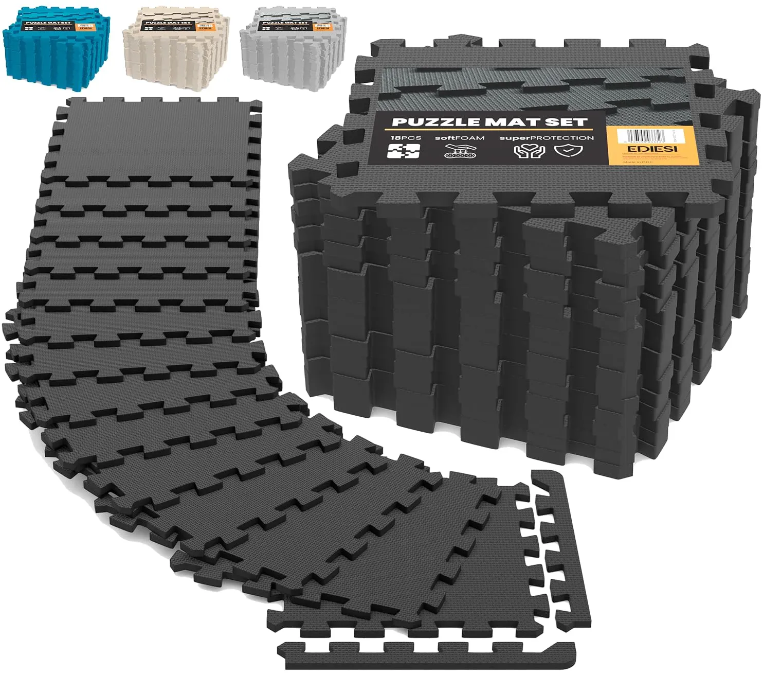 Ediesi Tappeto Palestra Tatami 18 pz