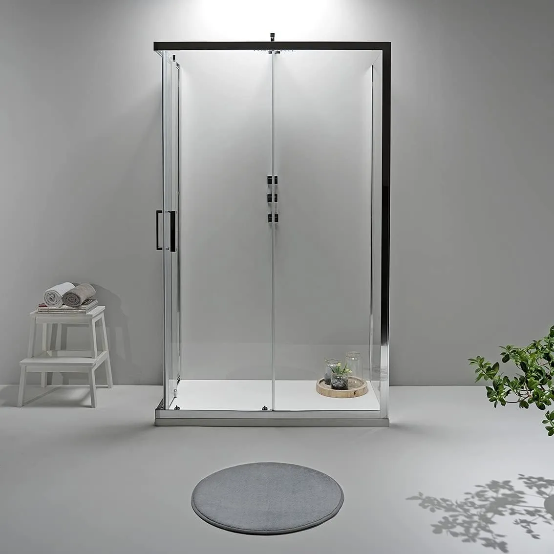Box Doccia 3 Lati 70x90x70 cm - Cristallo 6mm Anticalcare