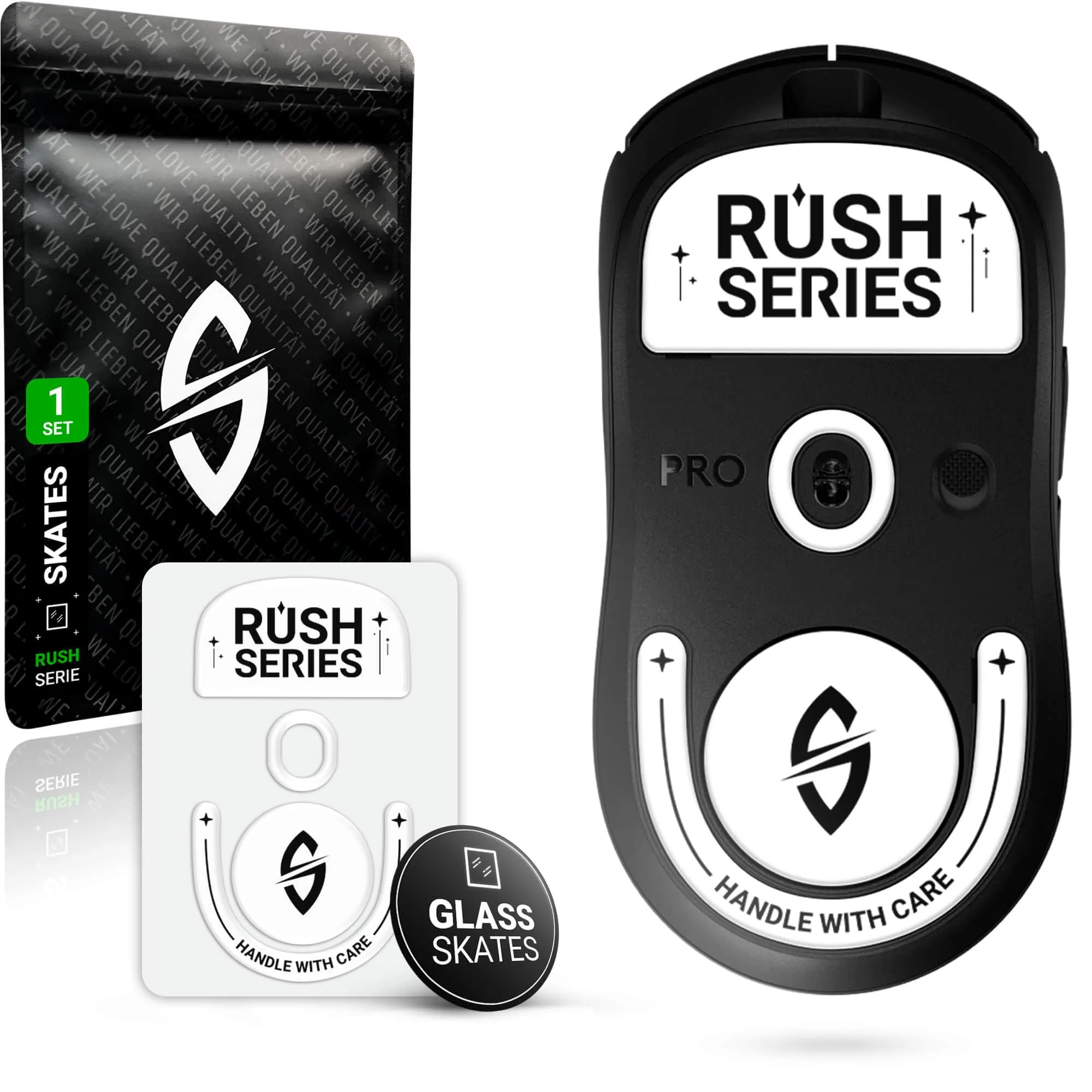 SensoryBoost Set di piedini in vetro Rush per Logitech G PRO X Superlight 2