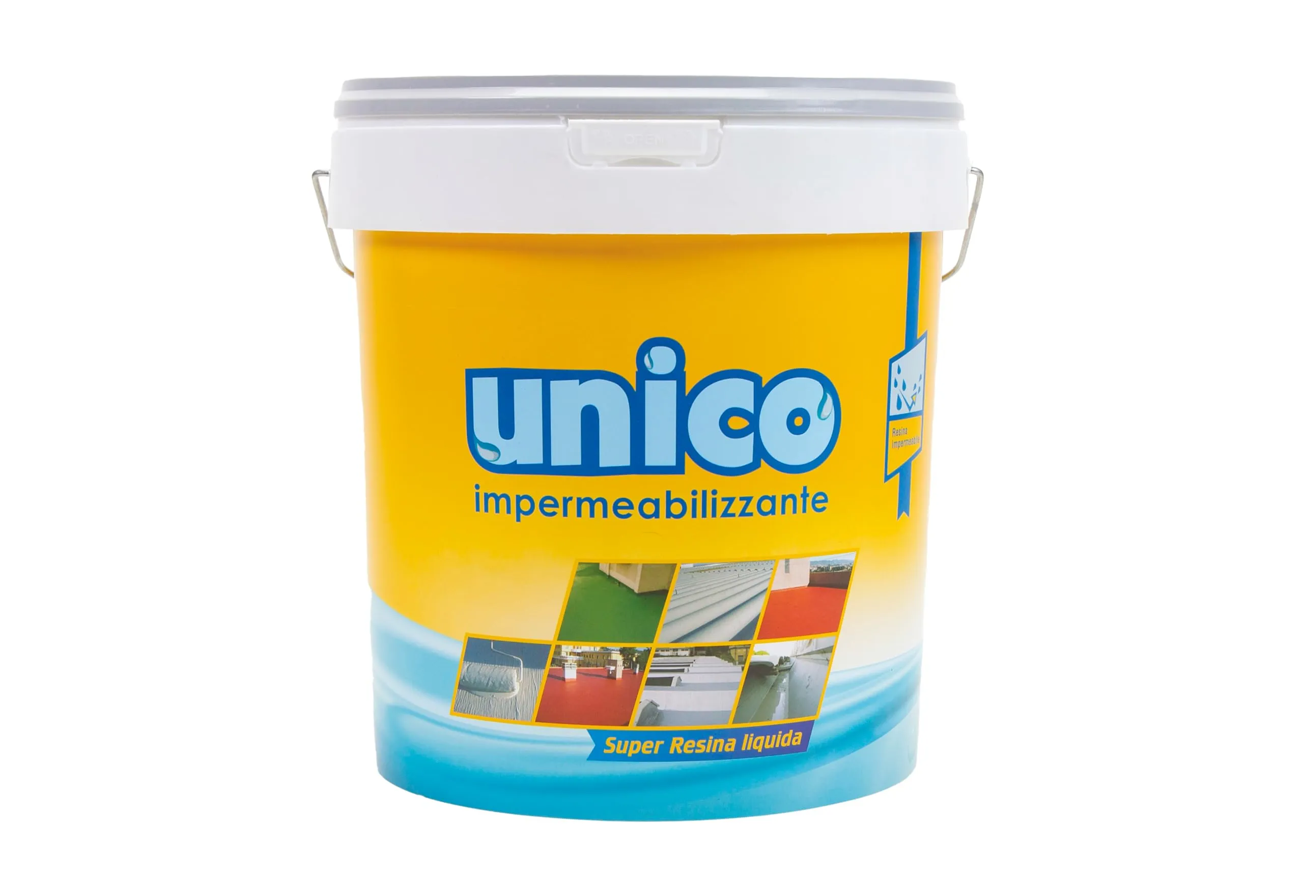 ICOBIT Unico, Super Resina Liquida Impermeabilizzante Grigio 5 kg