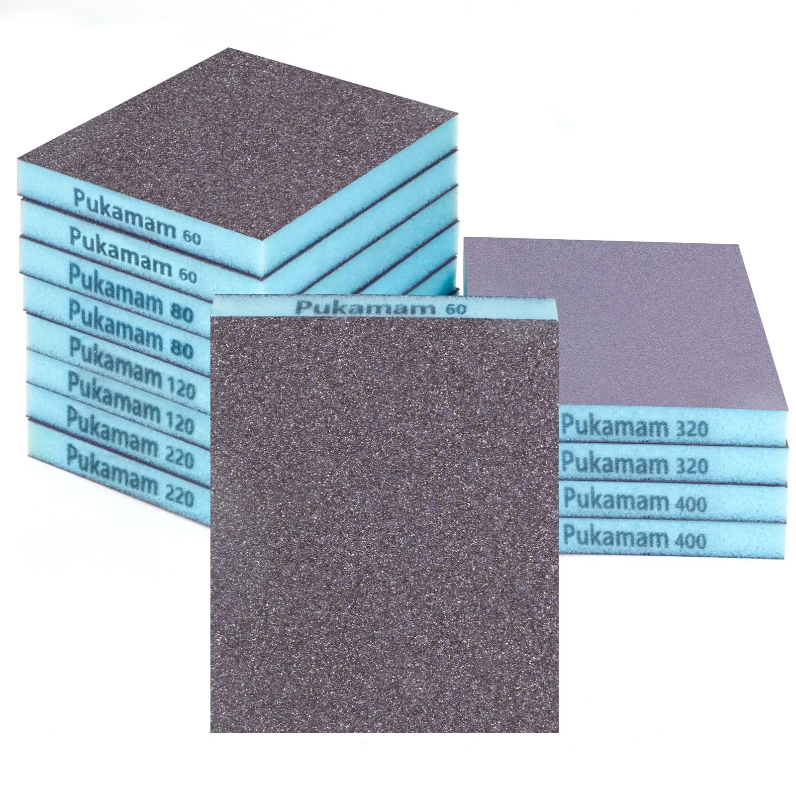 Set di 12 Spugne Abrasive a Grana Differenziata per Levigatura Professionale