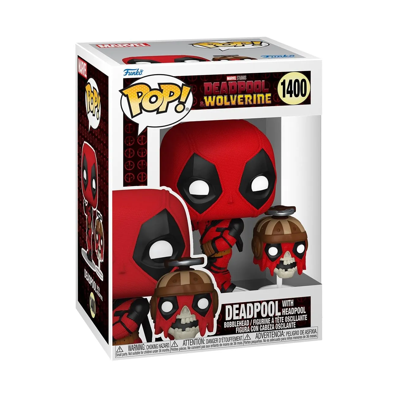 Funko Pop! & Buddy: Deadpool & Wolverine - Deadpool with Headpool - Figura in Vinile da Collezione