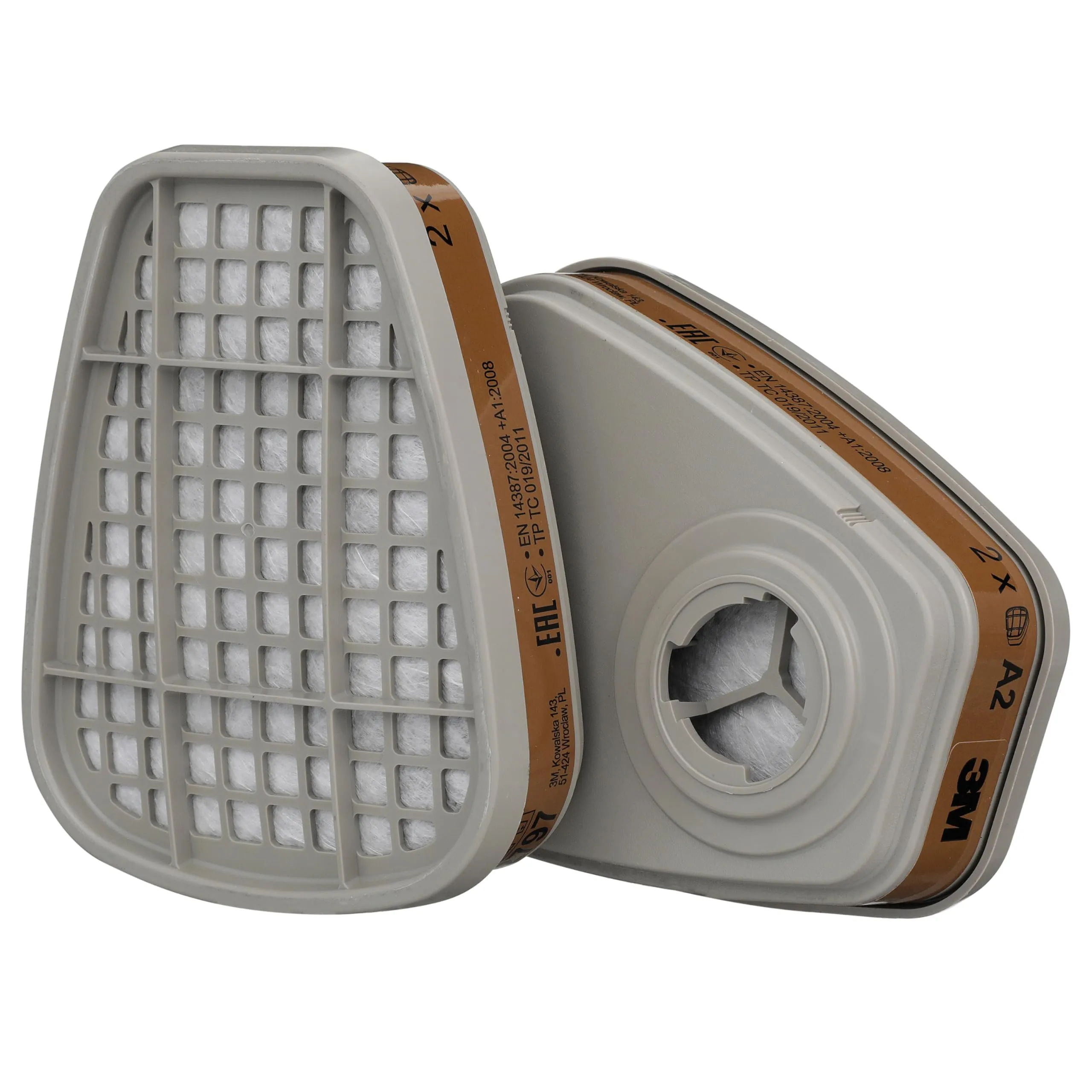 Filtri 3M 6055 A2 per Gas e Vapori Organici