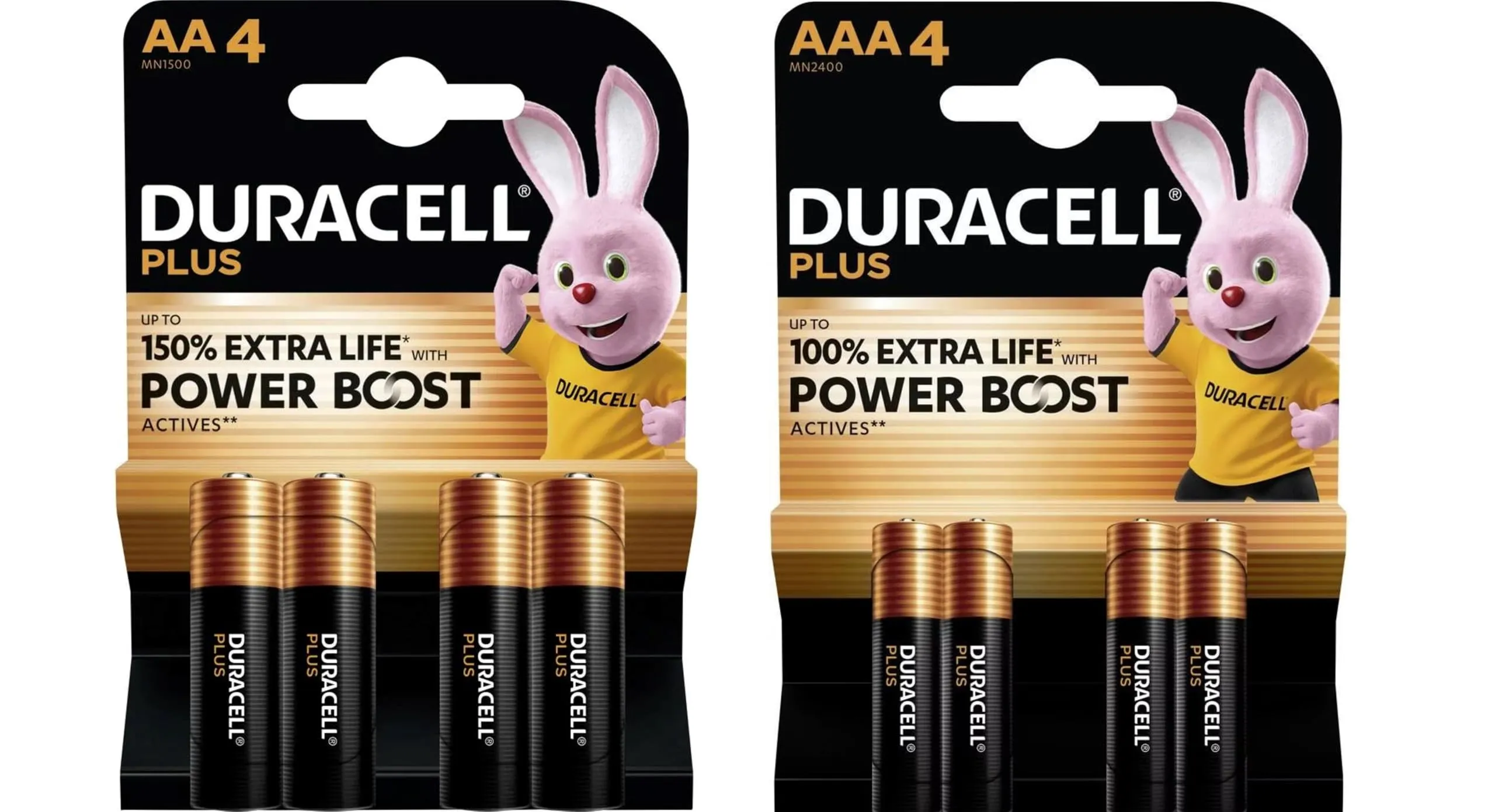 Duracell Plus Power Boost - Batterie Alcaline AA e AAA, 8 Pezzi