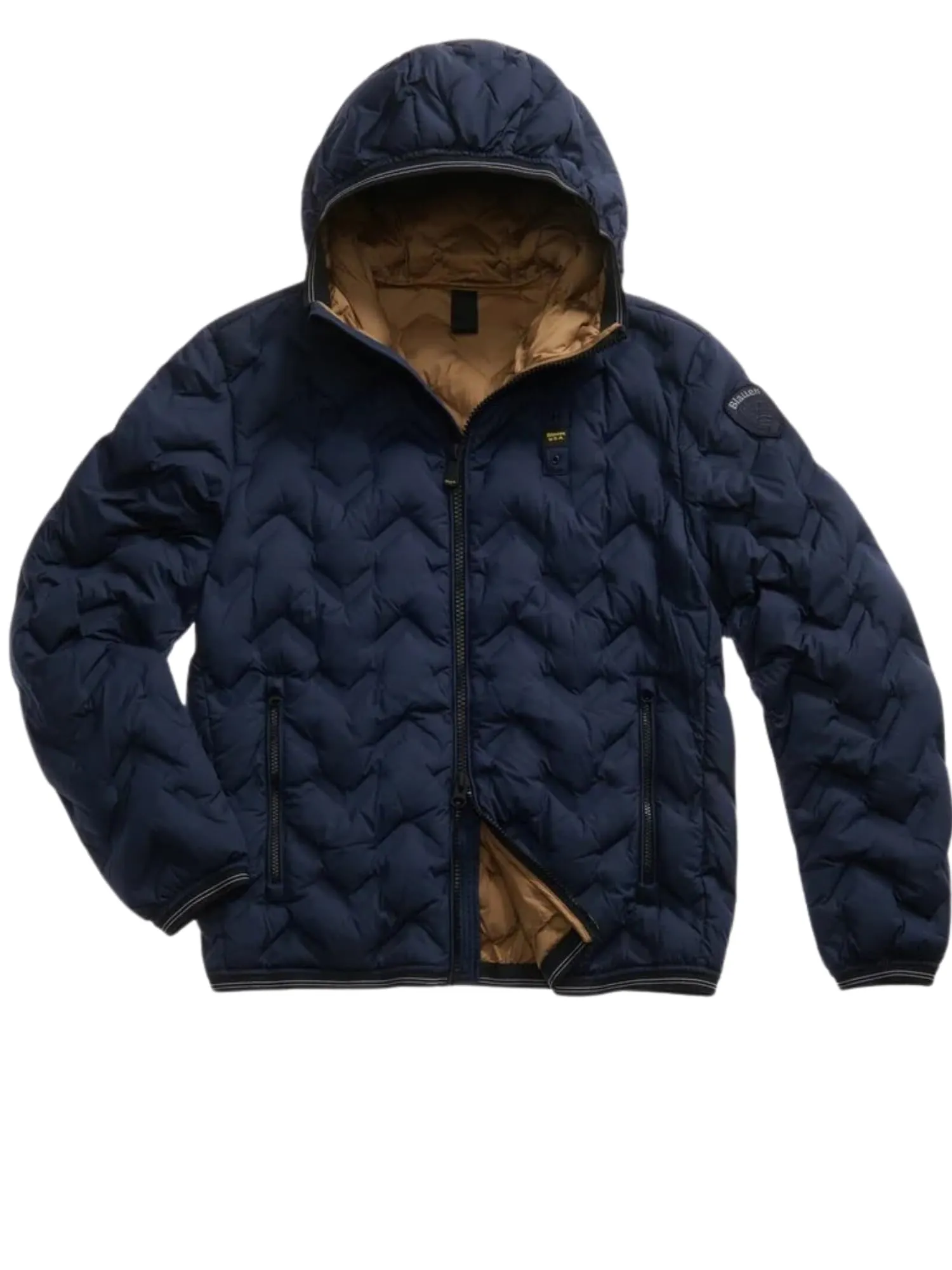 Blauer Piumino Uomo Ad Angoli Piery Blu