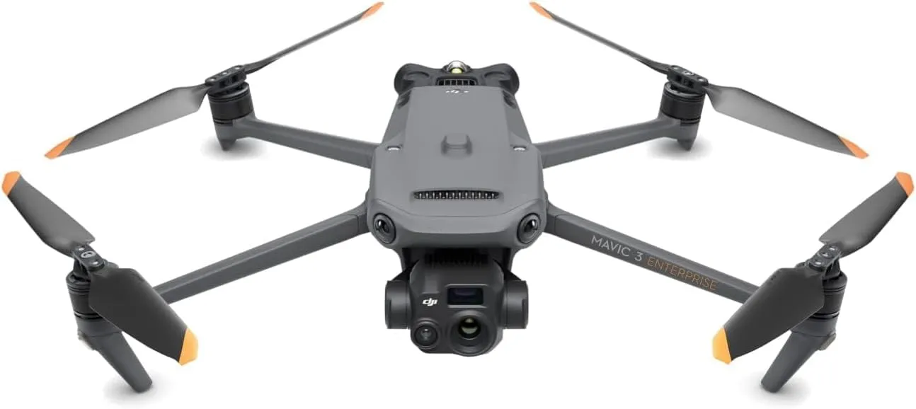 DJI Mavic 3T Worry-Free Base - Drone con termocamera 640x512, fotocamera grandangolare con CMOS da 1/2, autonomia di 39 min, posizionamento a livello centimetrico con RTK e altoparlante, C2