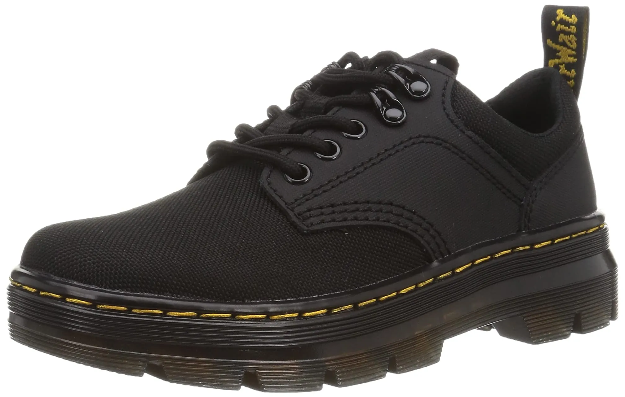 Dr. Martens 5 Tie Shoe, Sneaker Uomo, Black Extra Tough 50/50 & Black Ajax