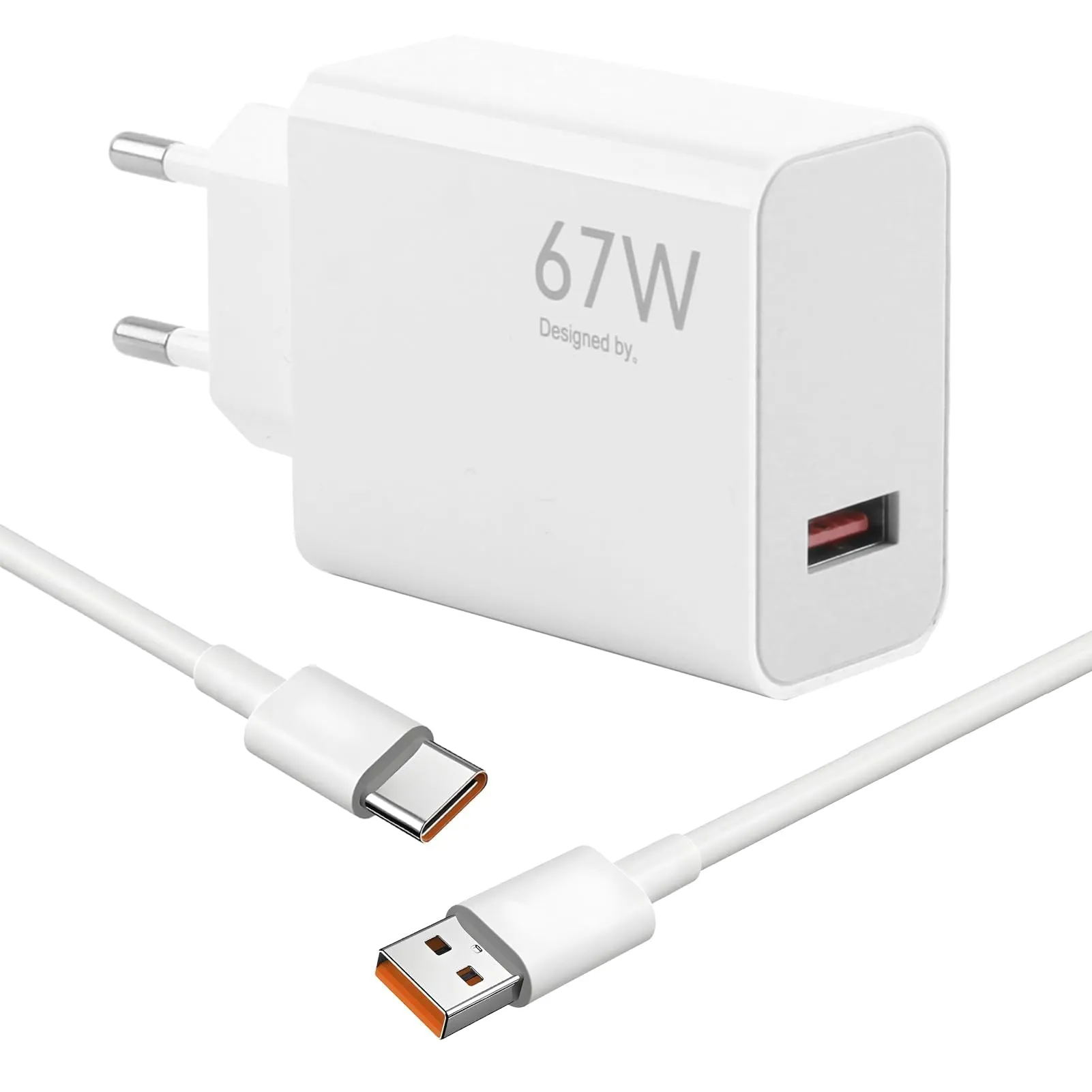 Caricatore Rapido USB C 67W Xiaomi con Cavo 1.5M