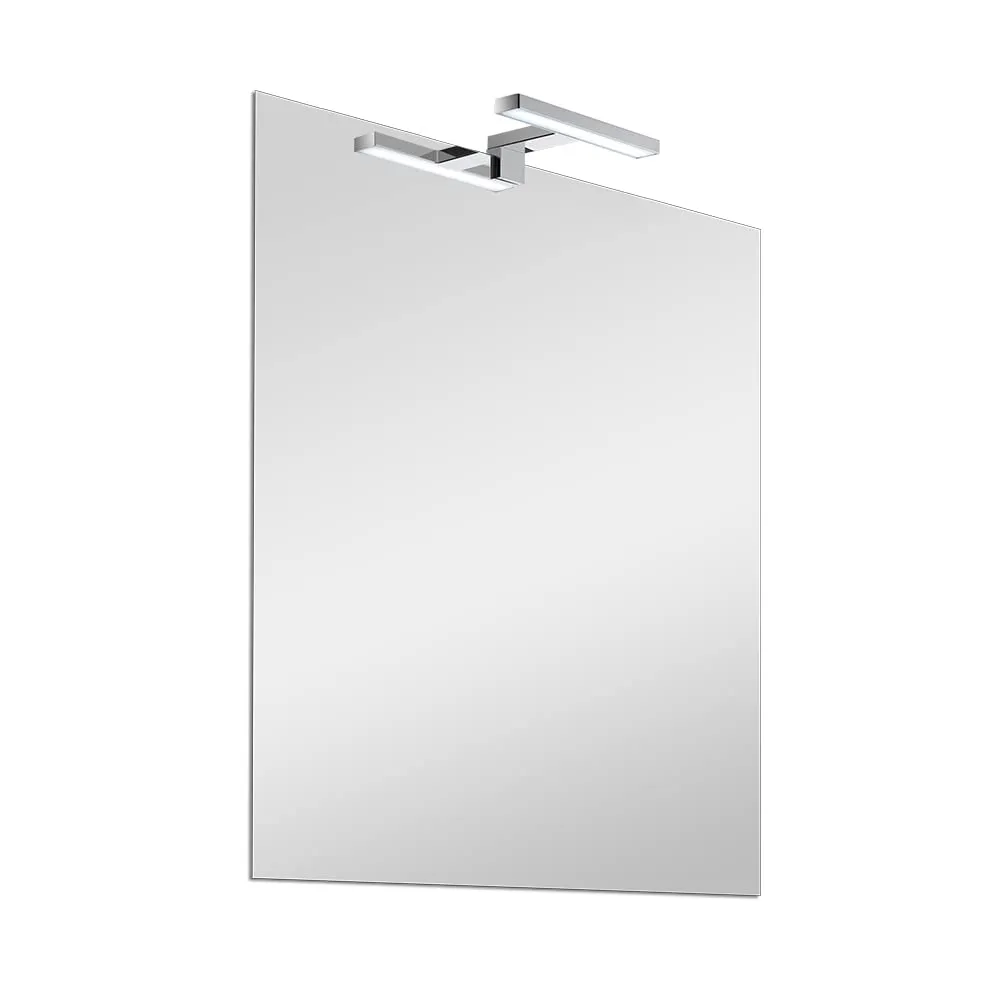 Inbagno Specchio Bagno con Luce LED 50x60 Reversibile - Stile 6
