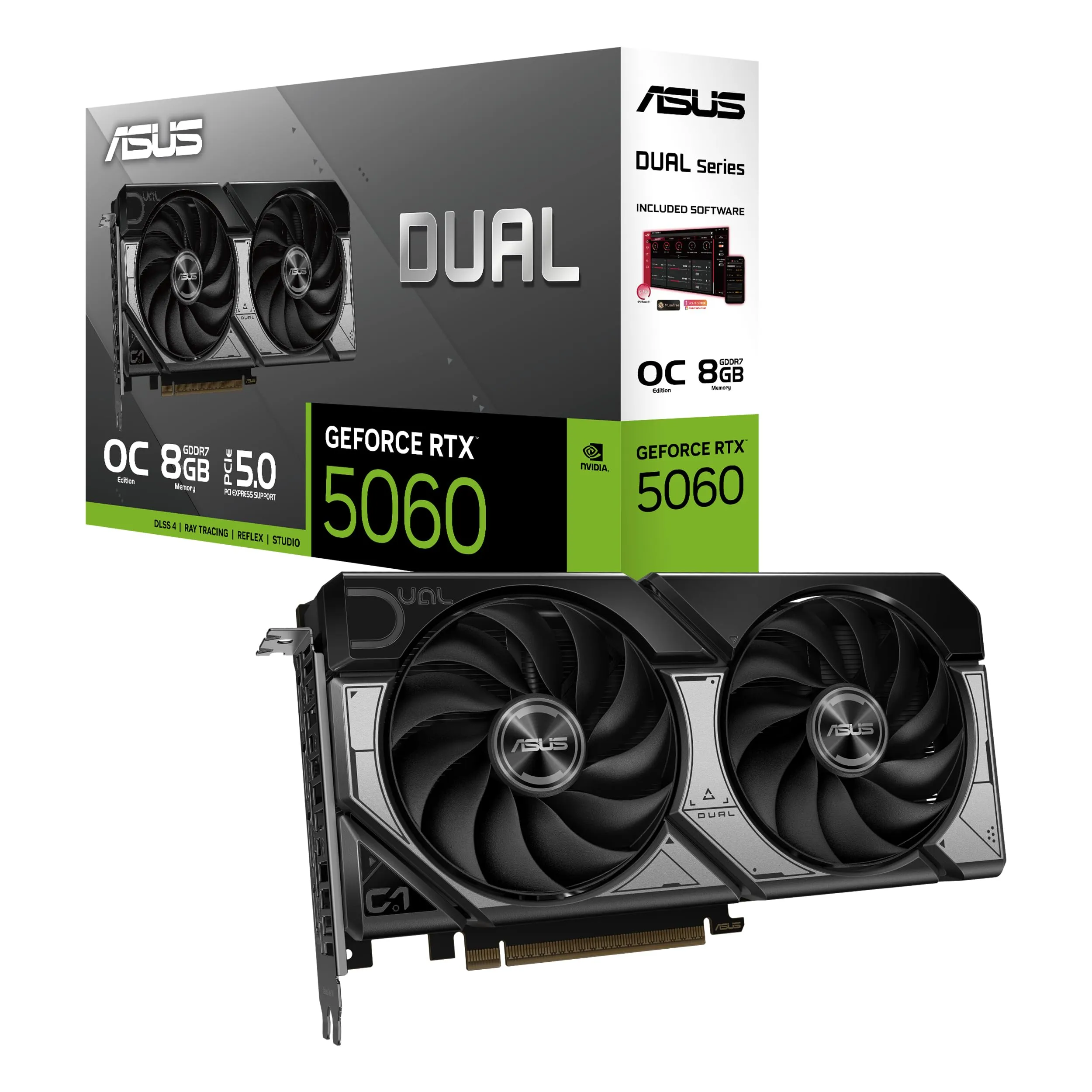 ASUS Dual GeForce RTX 5060 OC Edition 8GB GDDR7