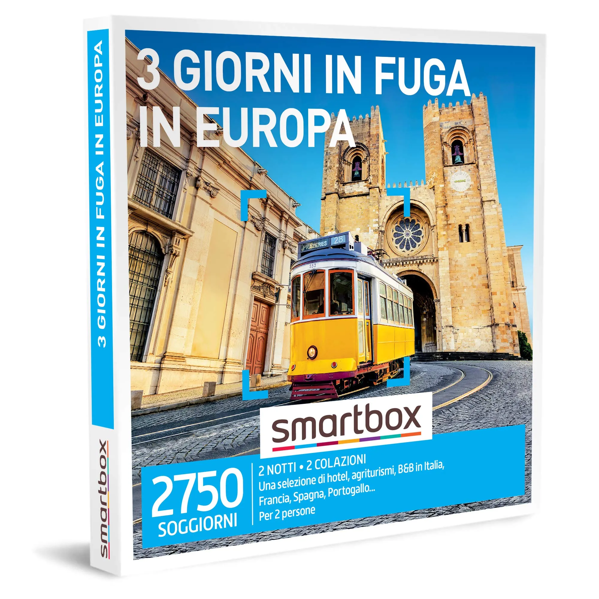 Smartbox - 3 Giorni in Fuga in Europa - Cofanetto Regalo per 2 Persone