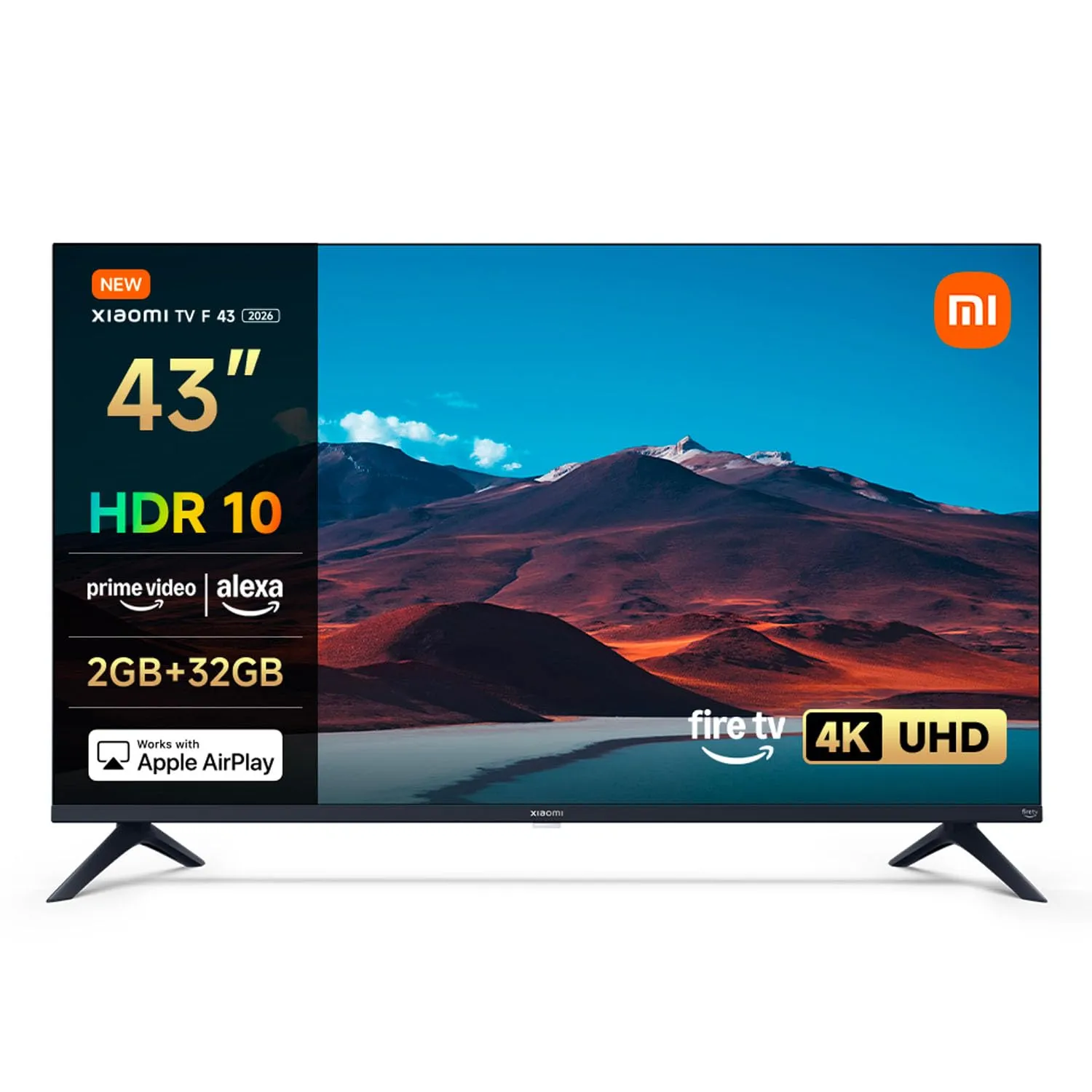 Xiaomi TV F 43" 2026 - Smart TV 4K UHD con Fire TV Integrato