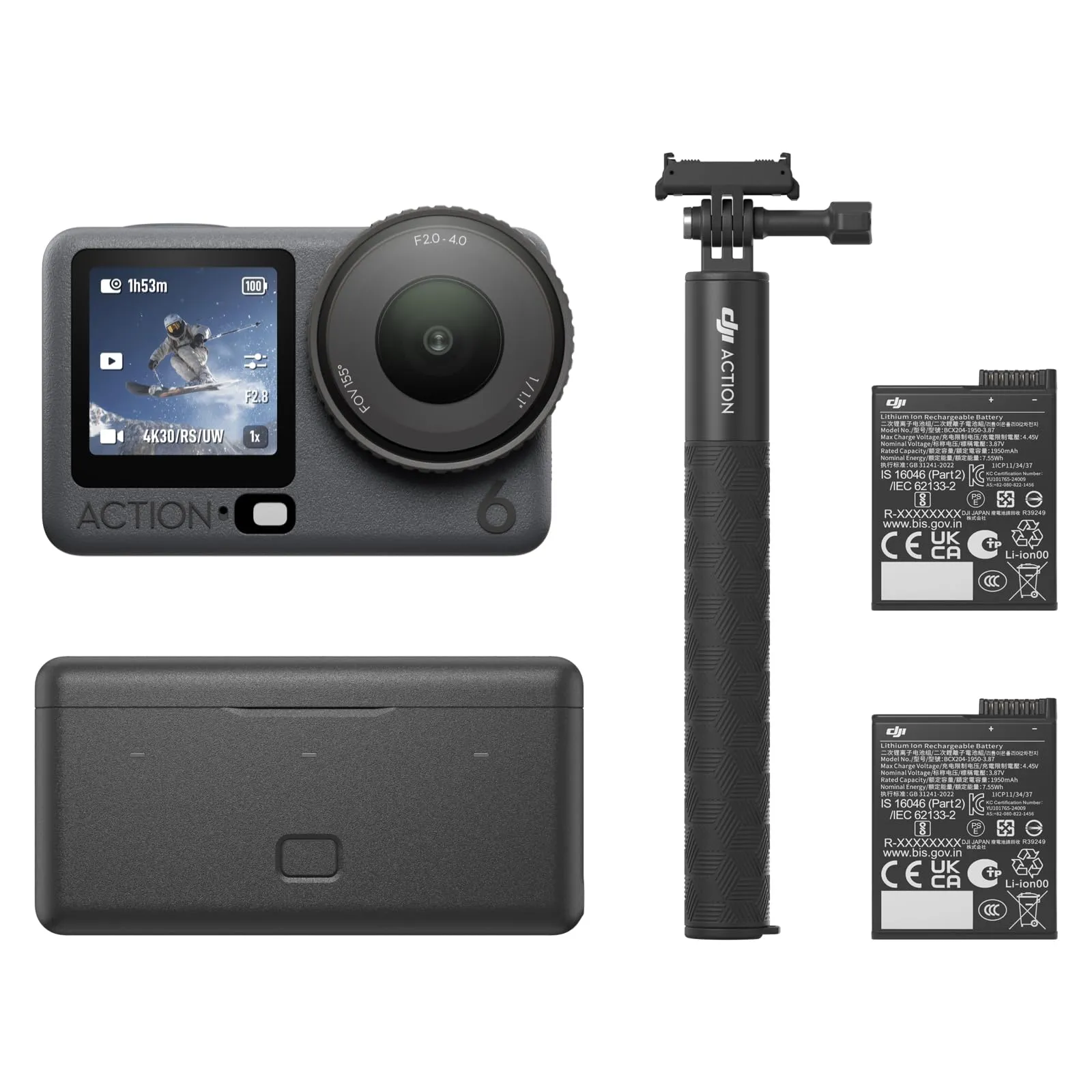 DJI Osmo Action 4 Combo Potenziato: L'Action Cam Definitiva per Avventure Senza Limiti