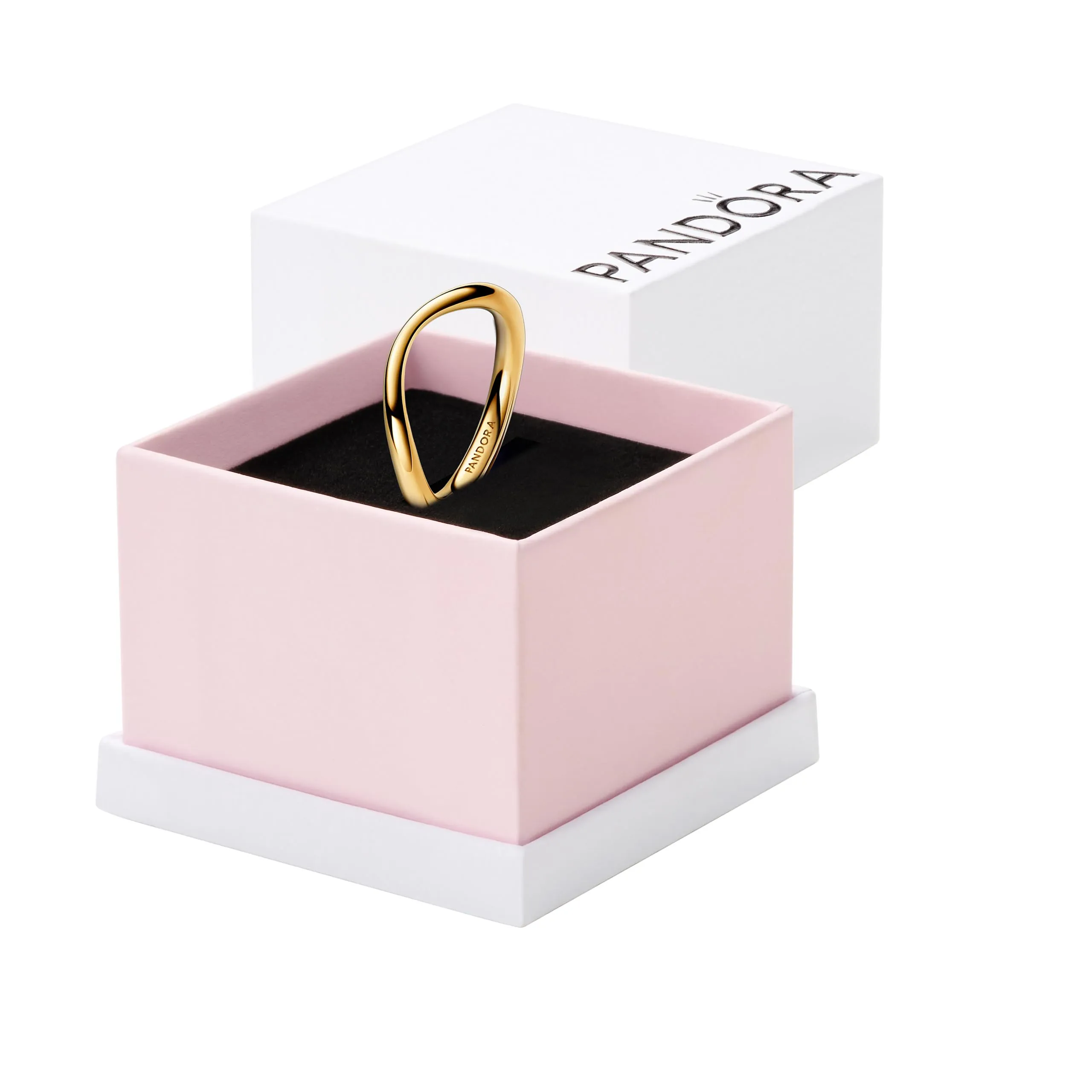 Pandora Essence Anello Onda Placcato Oro Misura 56