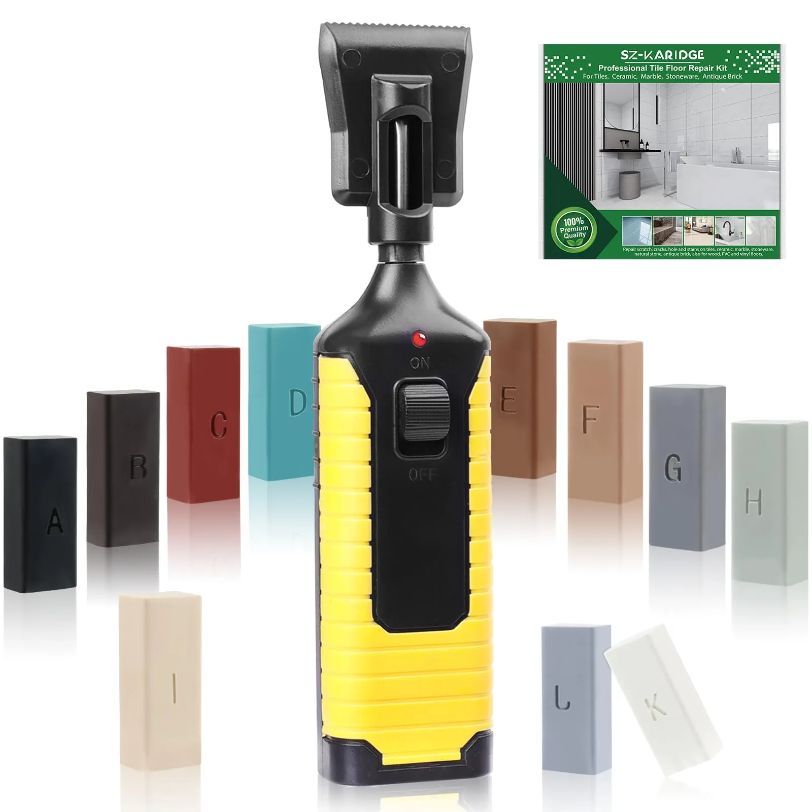 Kit Riparazione Piastrelle, Ceramica, Gres, Marmo e Pavimenti in Legno